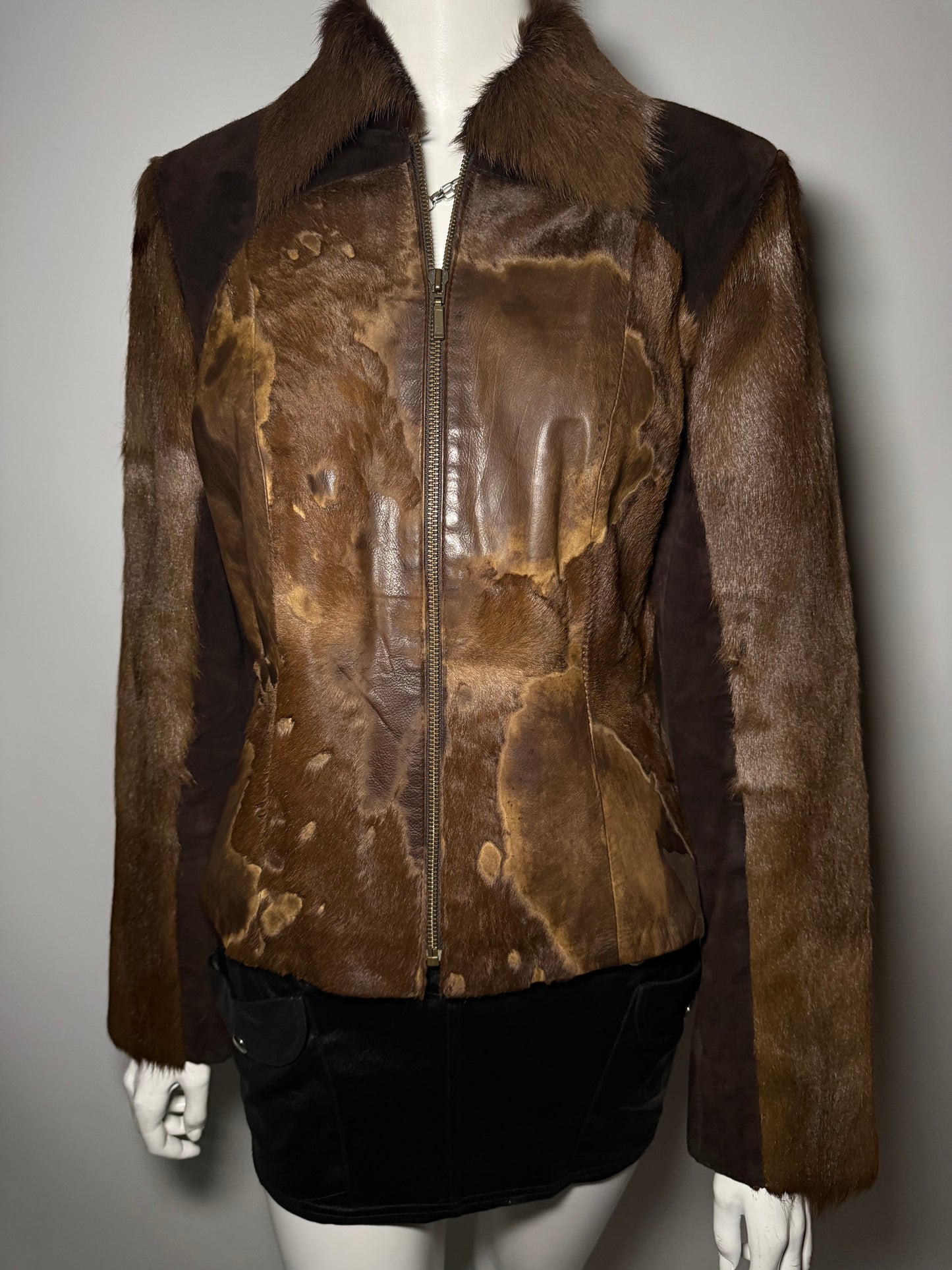 Vintage pony fur & leather jacket Twinkling Global