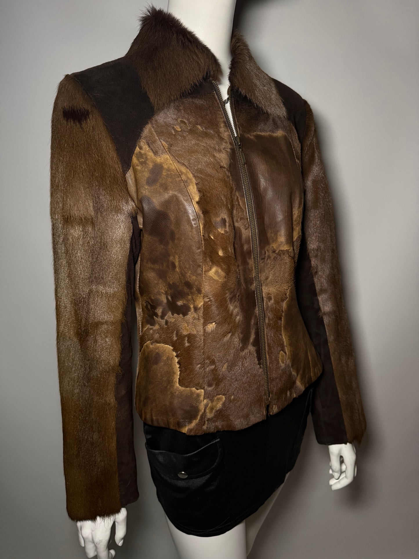 Vintage pony fur & leather jacket Twinkling Global