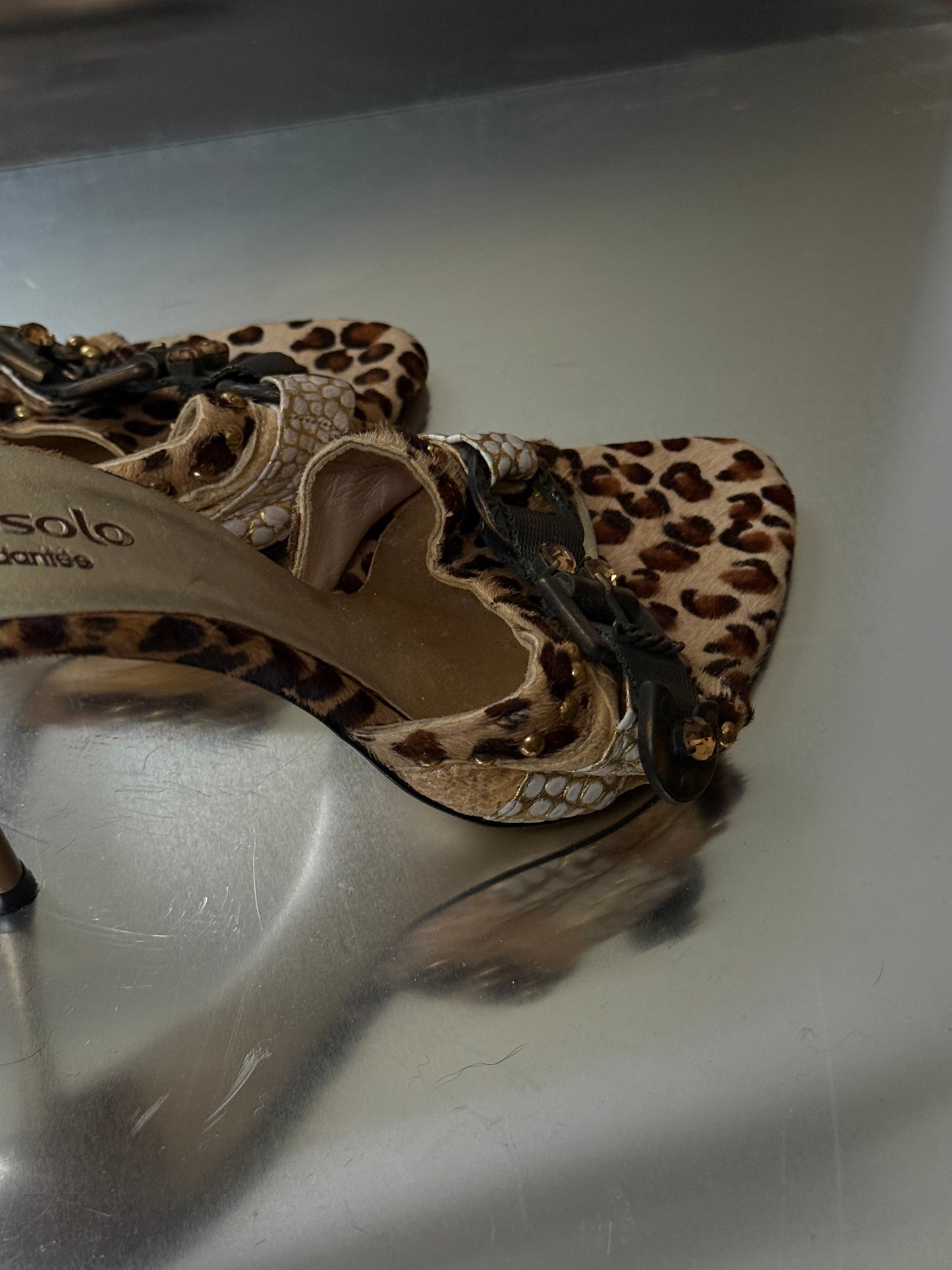Vintage Leopard Print Mules Faith by El Dantes – Twinkling Global
