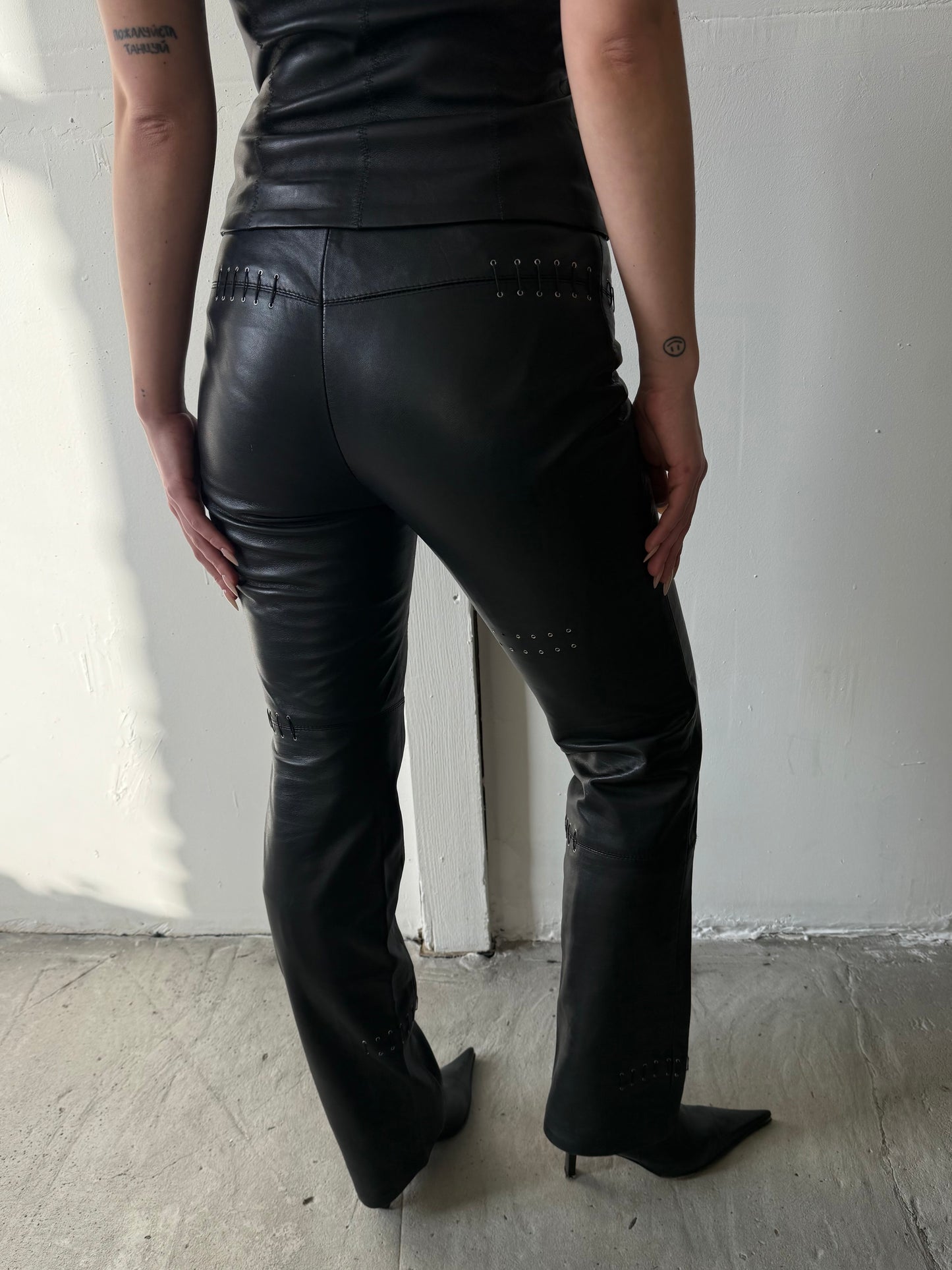 Vintage leather pants TWINKLING GLOBAL