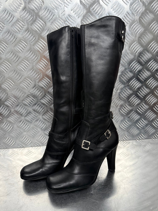 Vintage Black Bronx Leather Boots – TWINKLING GLOBAL