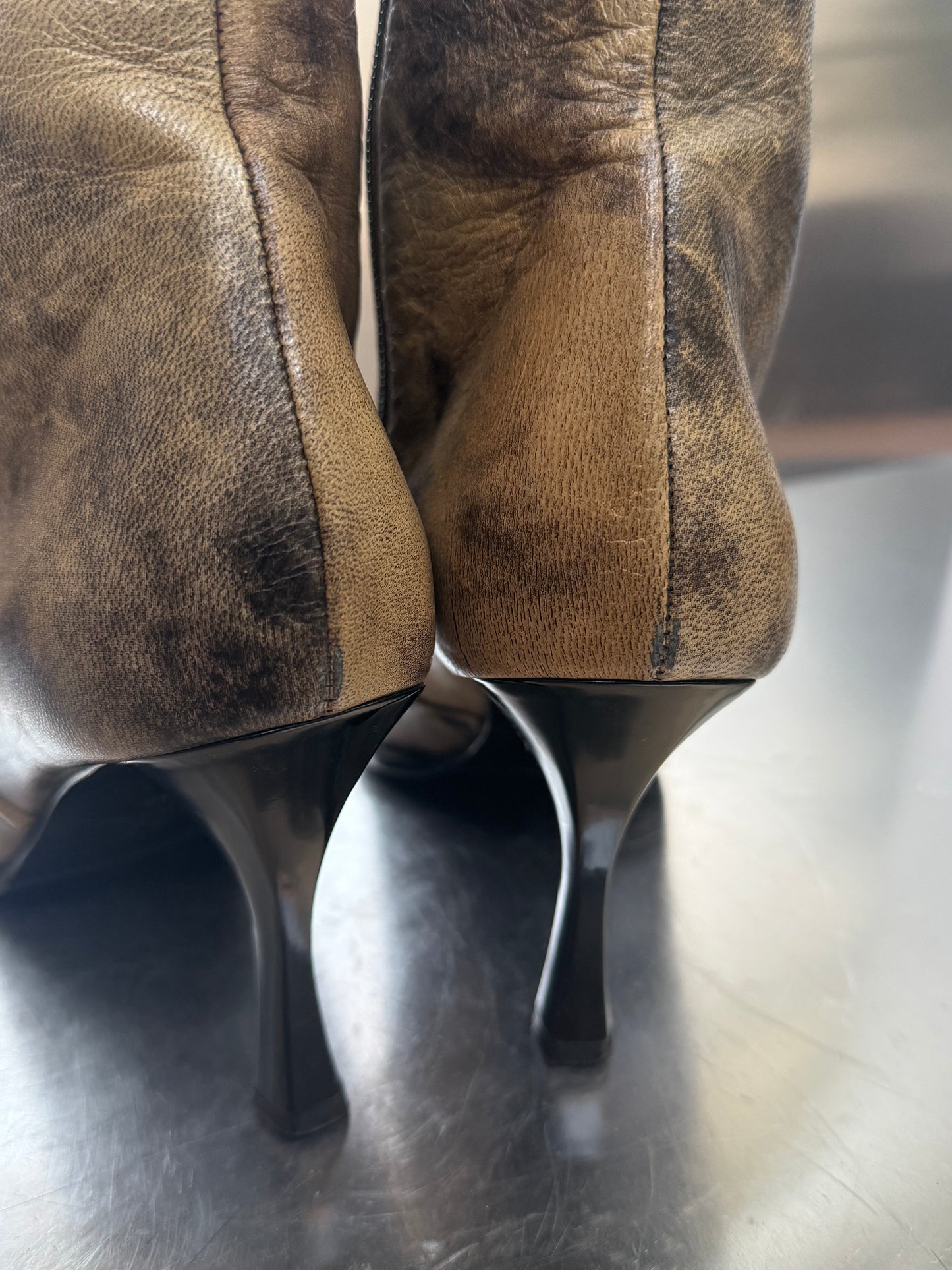 Vintage Leather Boots Giovanni Giusti Twinkling Global