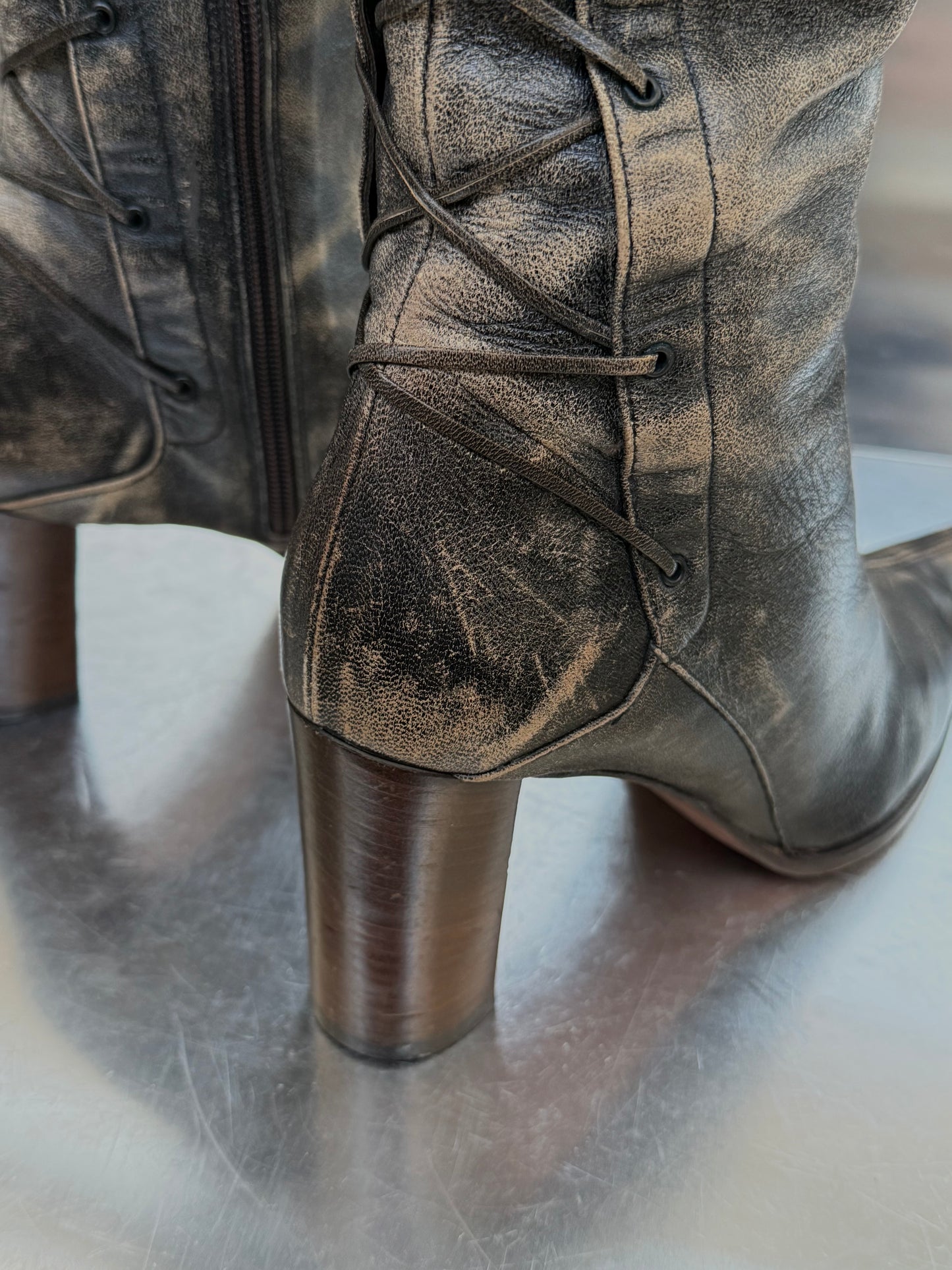 Vintage Leather Boots Kallisté Twinkling Global
