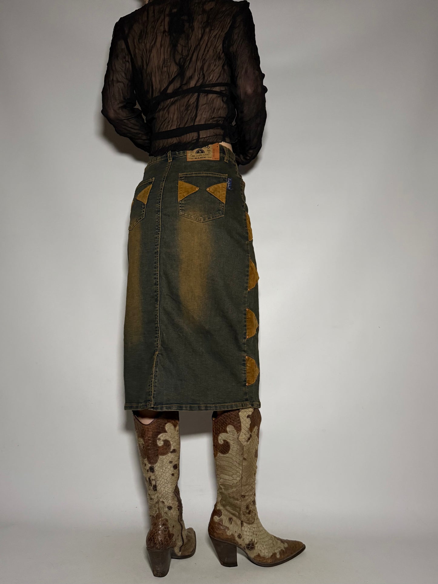 Vintage denim skirt - TWINKLING GLOBAL