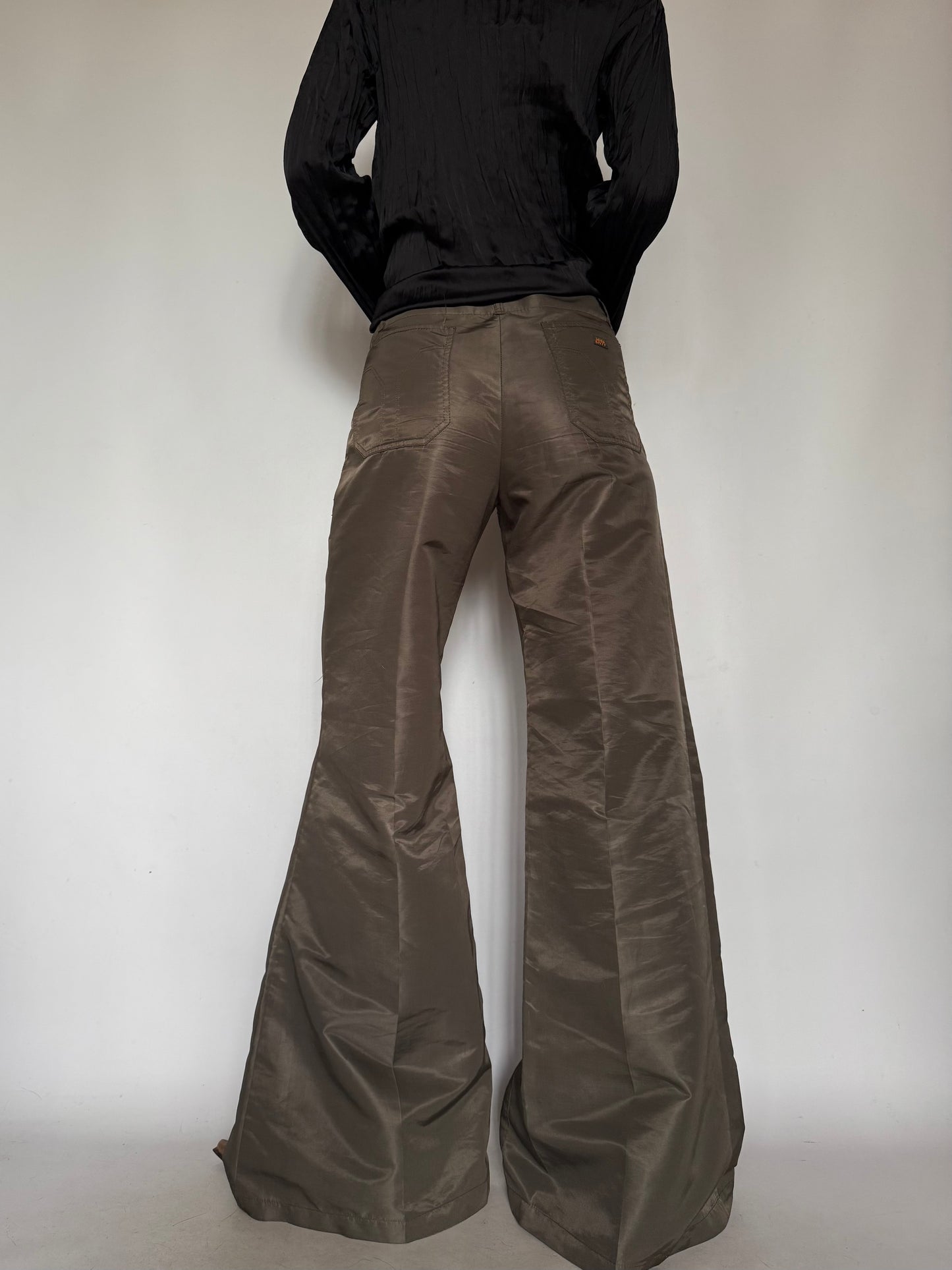 Vintage  Wide-Leg Trousers Khaki Miss sixty Twinkling Global