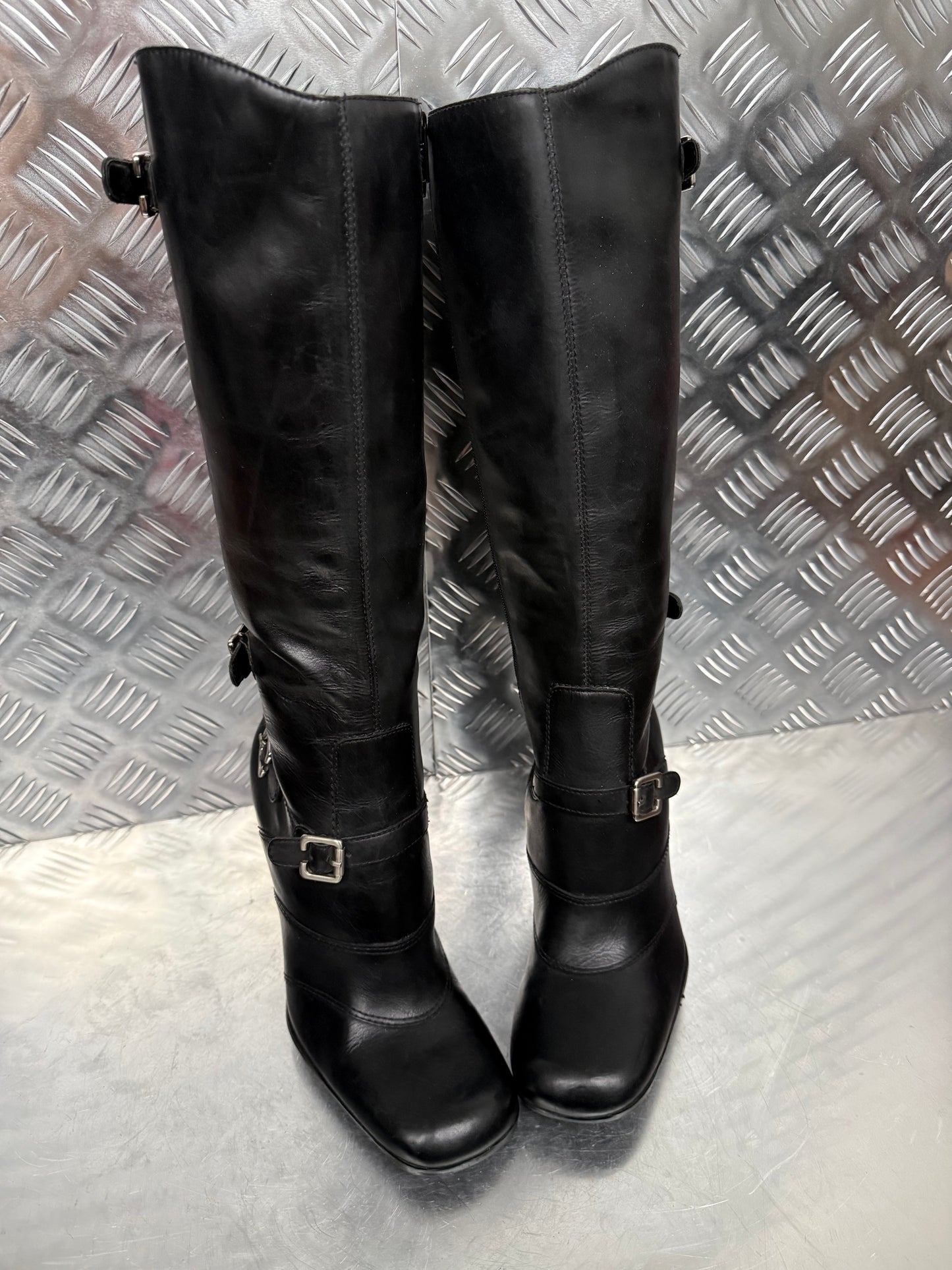 Vintage Black Bronx Leather Boots – TWINKLING GLOBAL