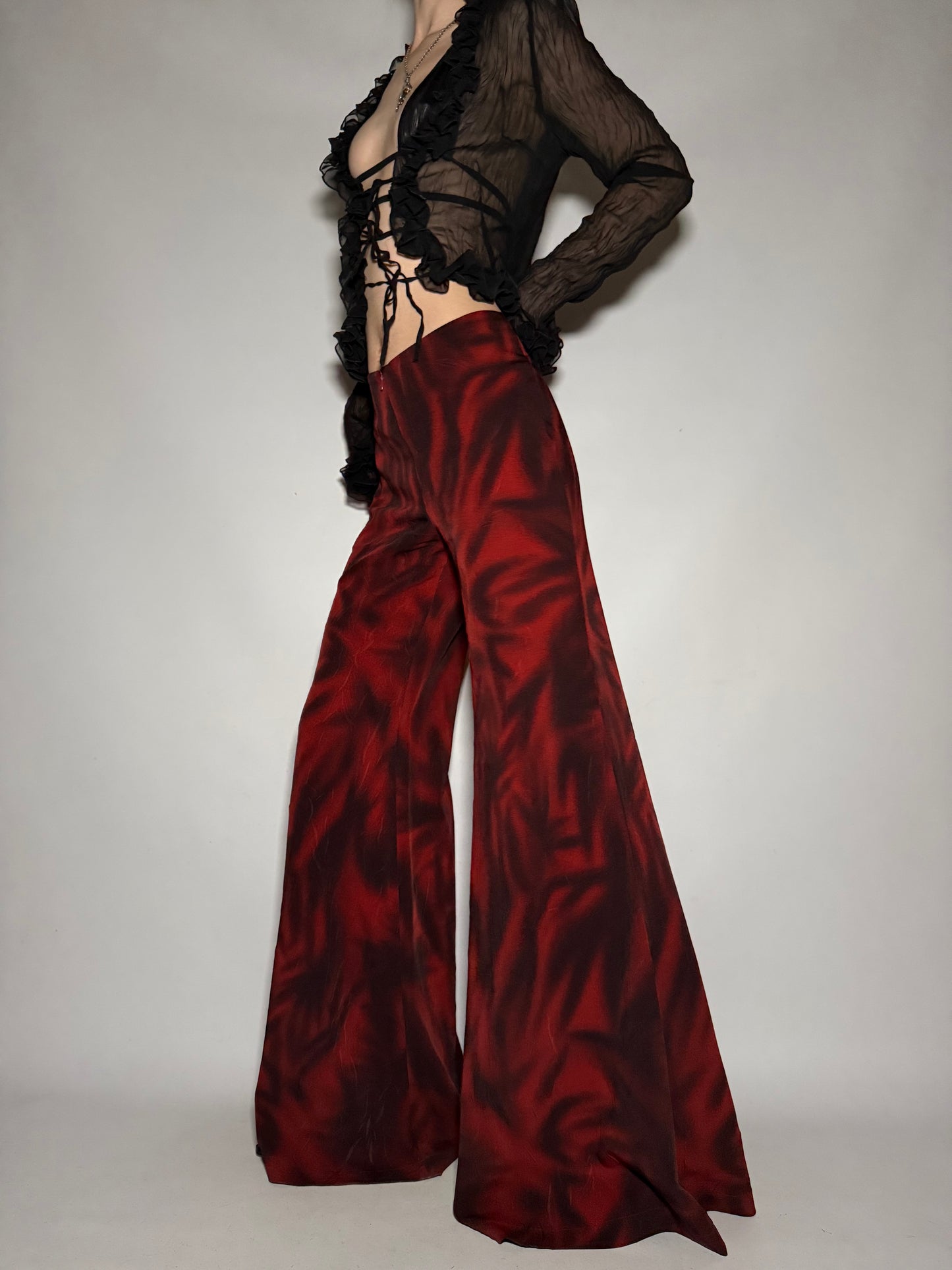 Vintage Flared Trousers - TWINKLING GLOBAL