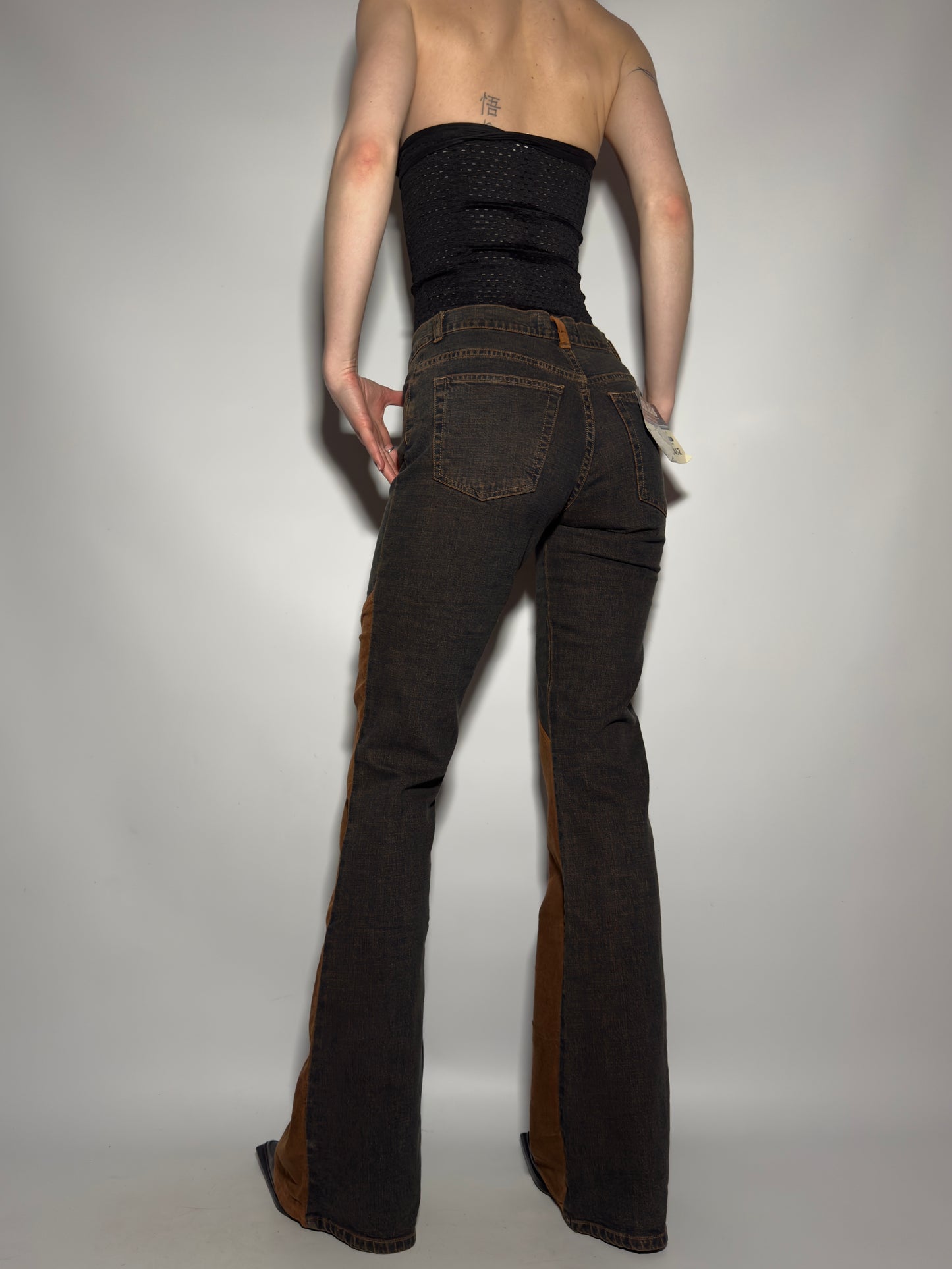 Vintage Brownish Flared jeans - TWINKLING GLOBAL