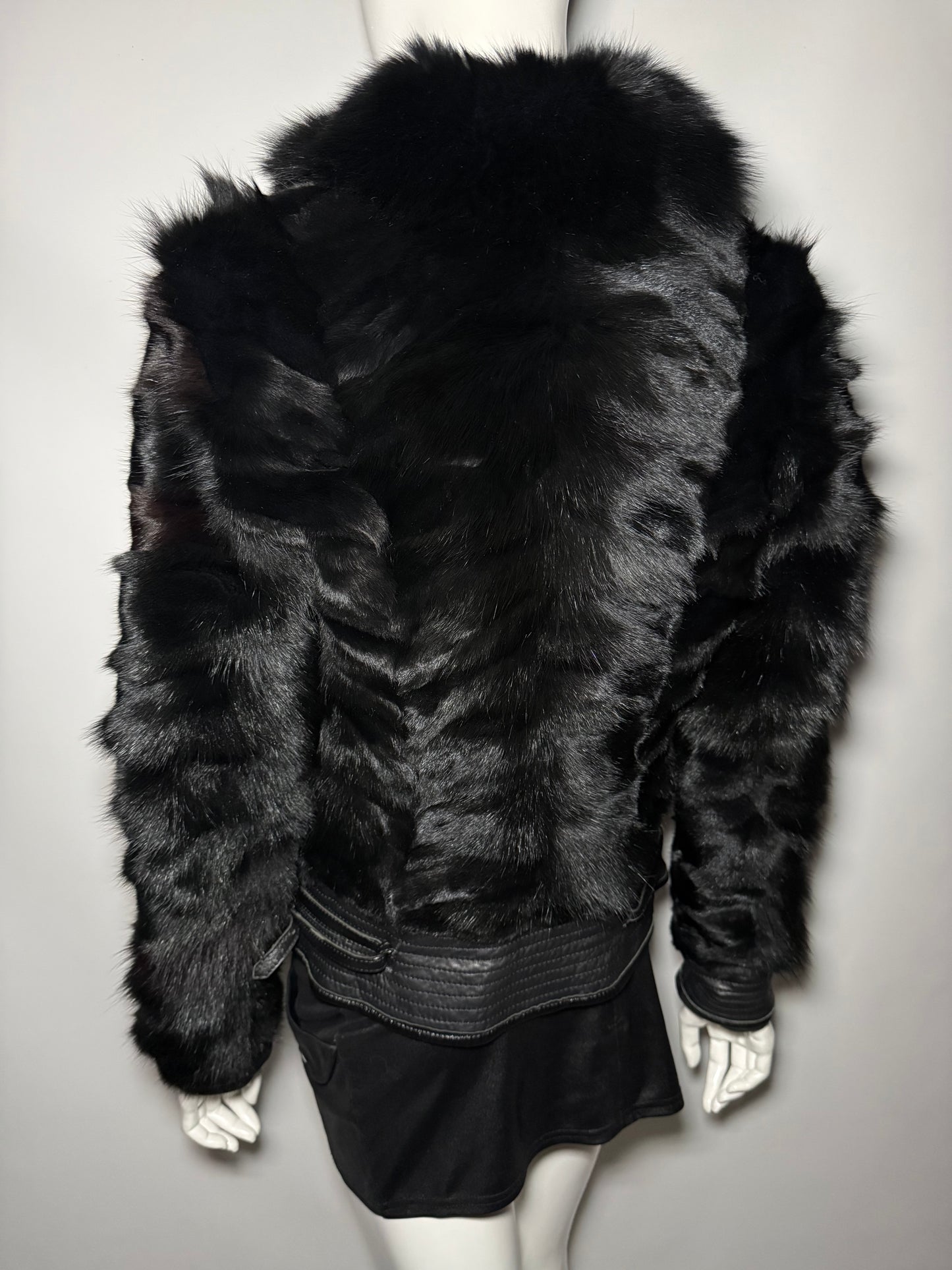 Vintage leather jacket with real fur – TWINKLING GLOBAL