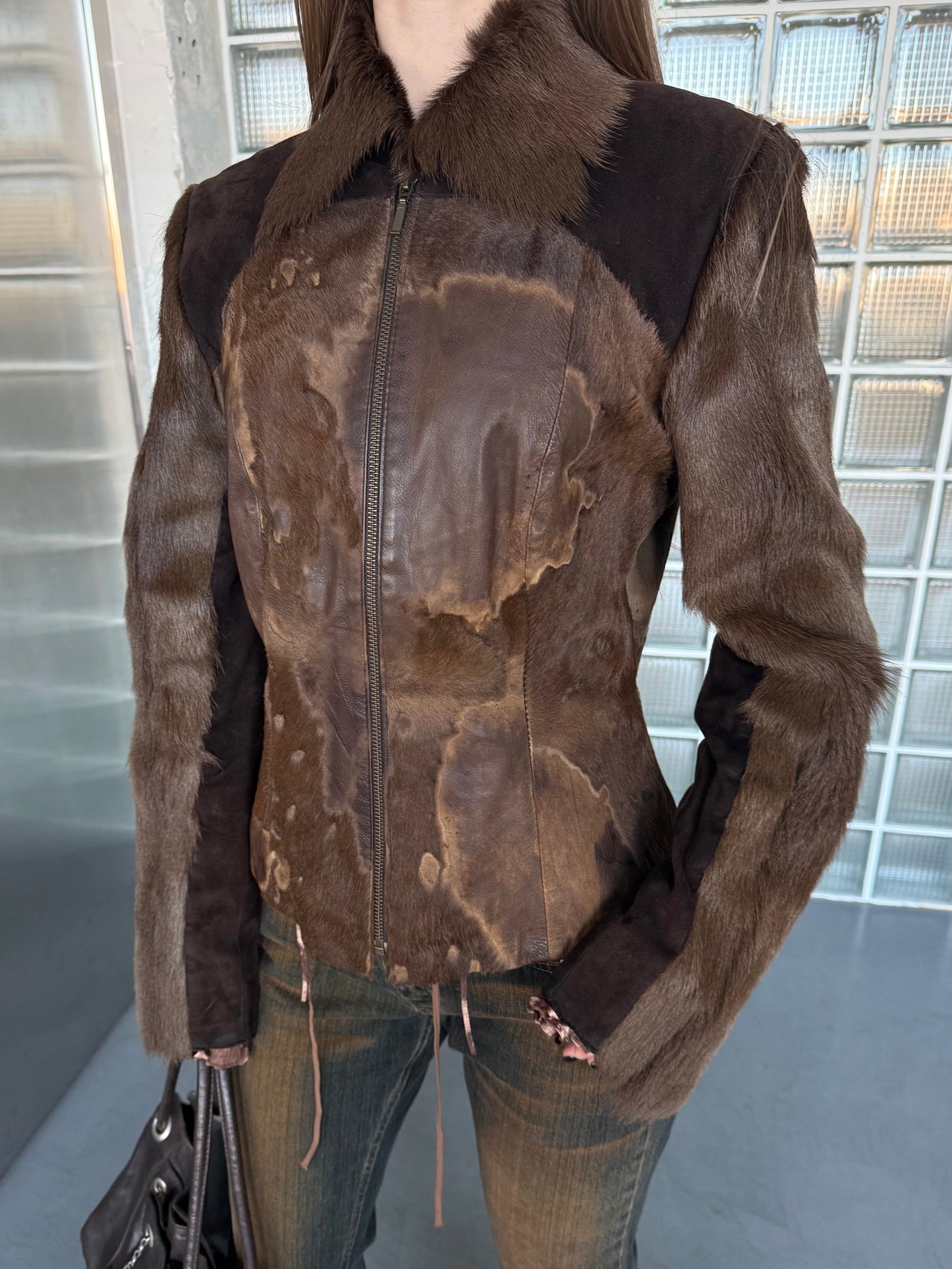 Vintage pony fur & leather jacket Twinkling Global