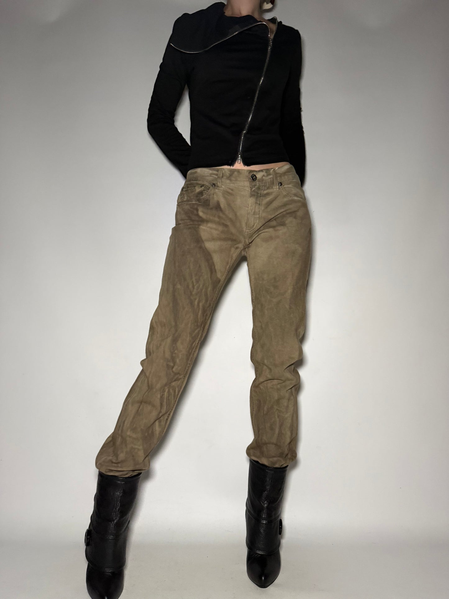 Vintage Italian Dondup Washed Straight Pants Twinkling Global