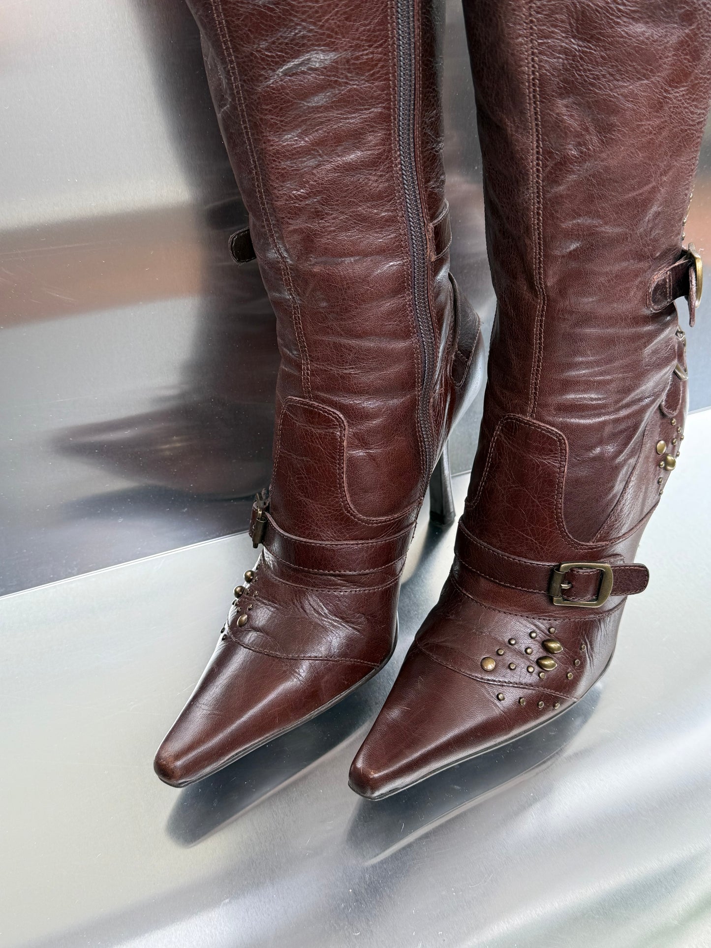 Vintage leather boots - TWINKLING GLOBAL