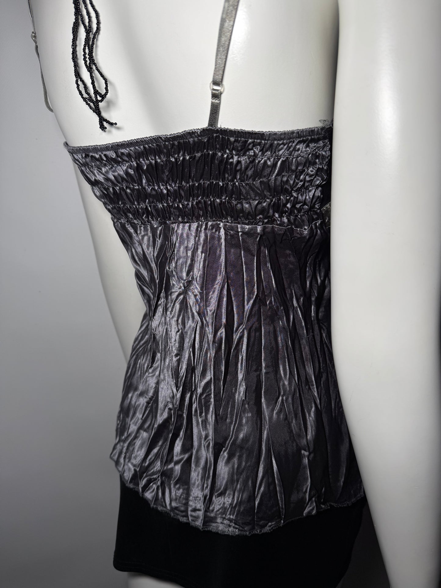 Shiny Crinkled Camisole Top TWINKLING