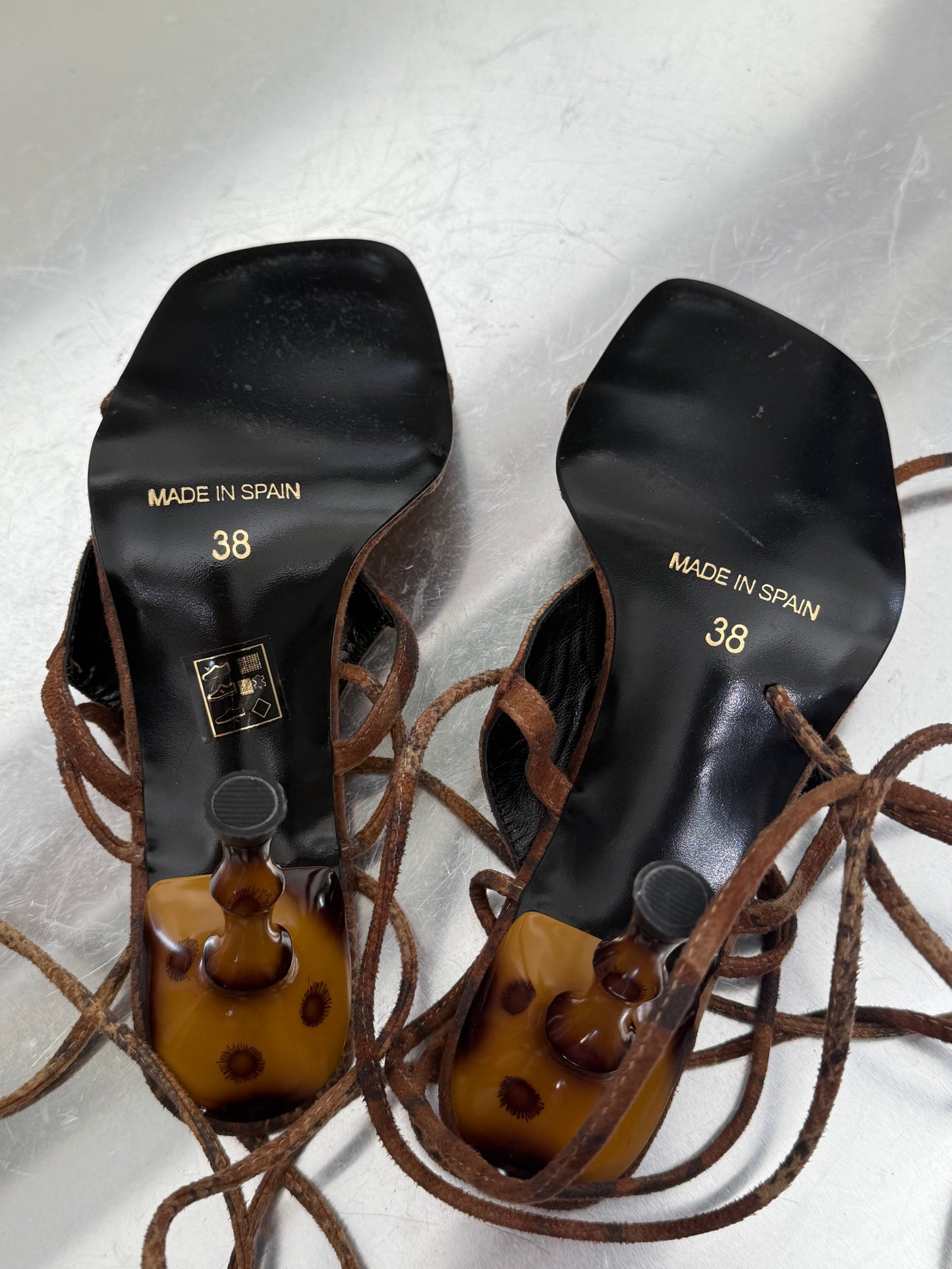 Leopard-Print Lace-Up Sandals – TWINKLING GLOBAL