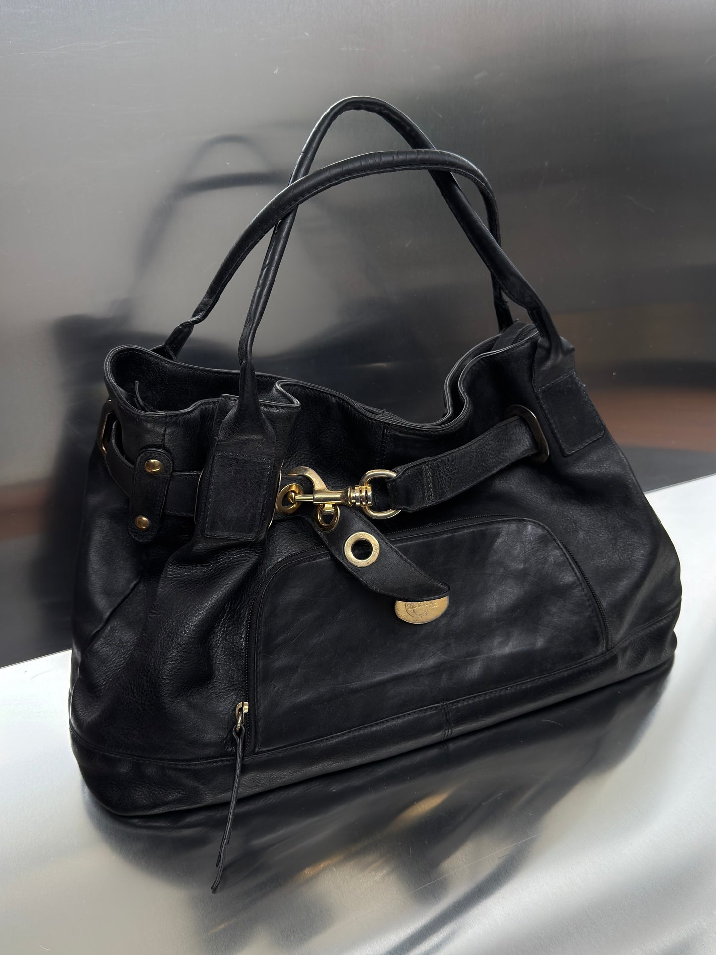 Vintage Leather Bag - TWINKLING GLOBAL