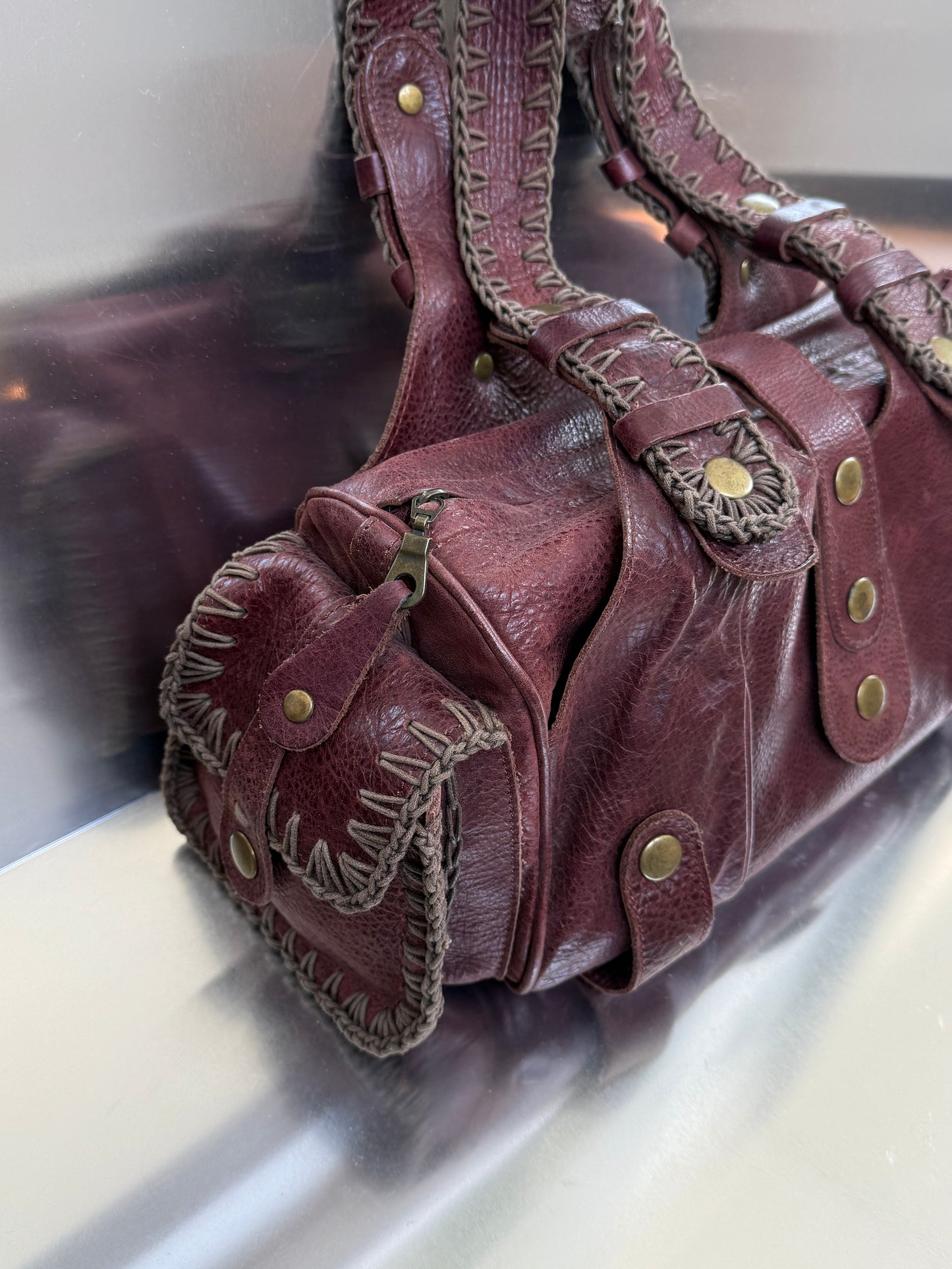 Vintage leather bag - TWINKLING GLOBAL
