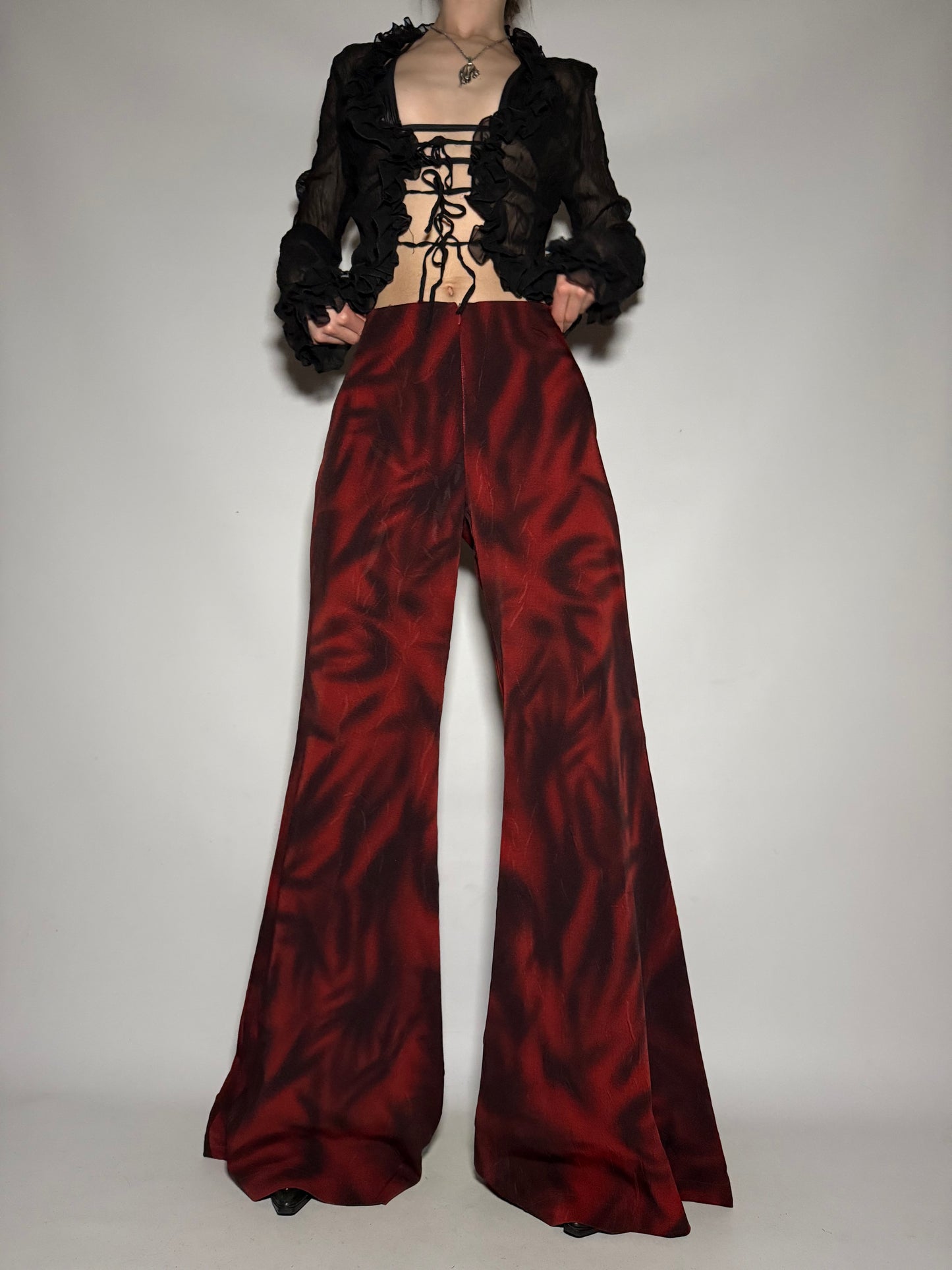 Vintage Flared Trousers - TWINKLING GLOBAL