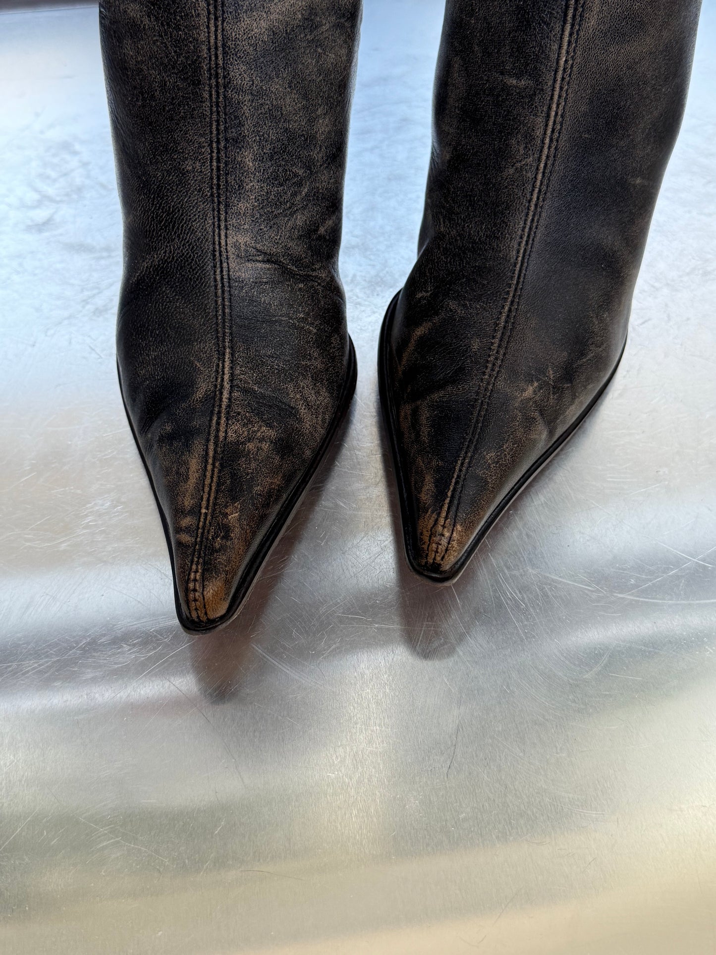 Vintage Leather Boots Kallisté Twinkling Global