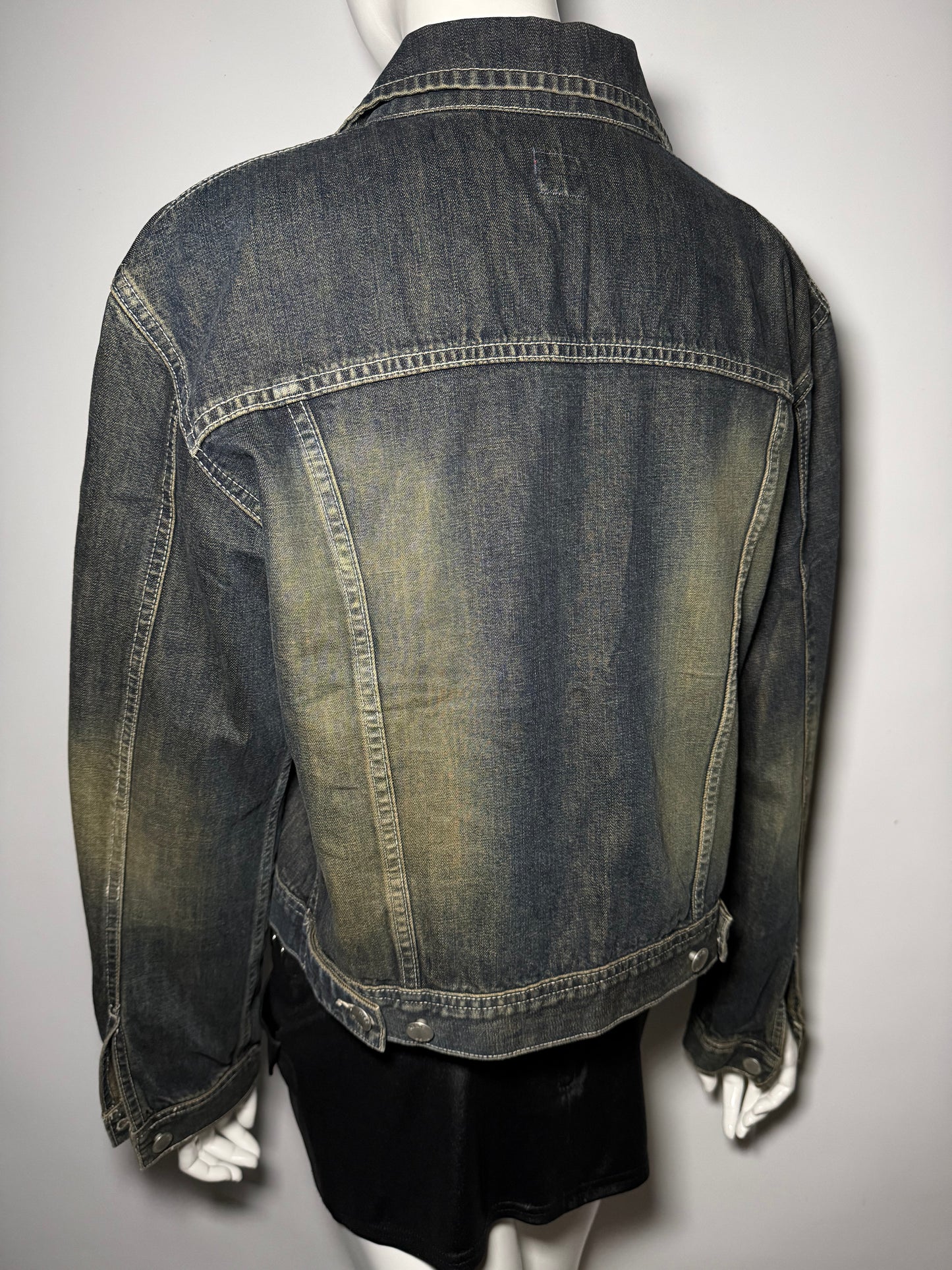 Vintage Miss Sixty rusty-wash denim jacket oversized Twinkling Global