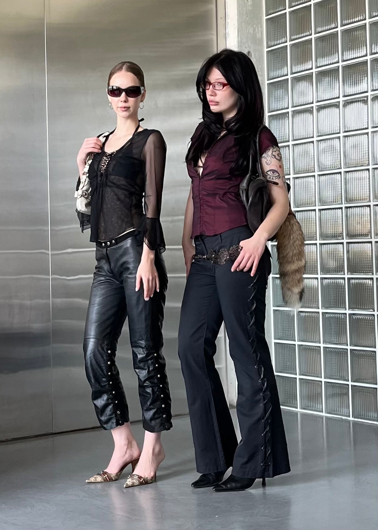 Vintage Leather Capri Pants - TWINKLING GLOBAL