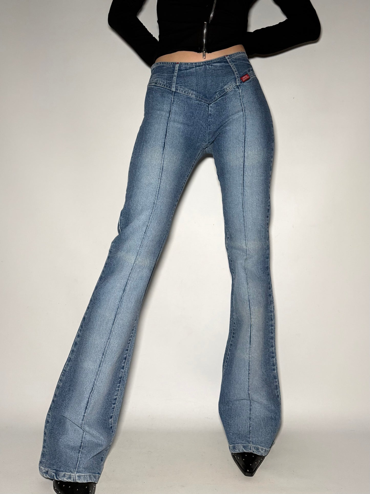 Miss Sixty V-Cut Flare Jeans Twinkling Global