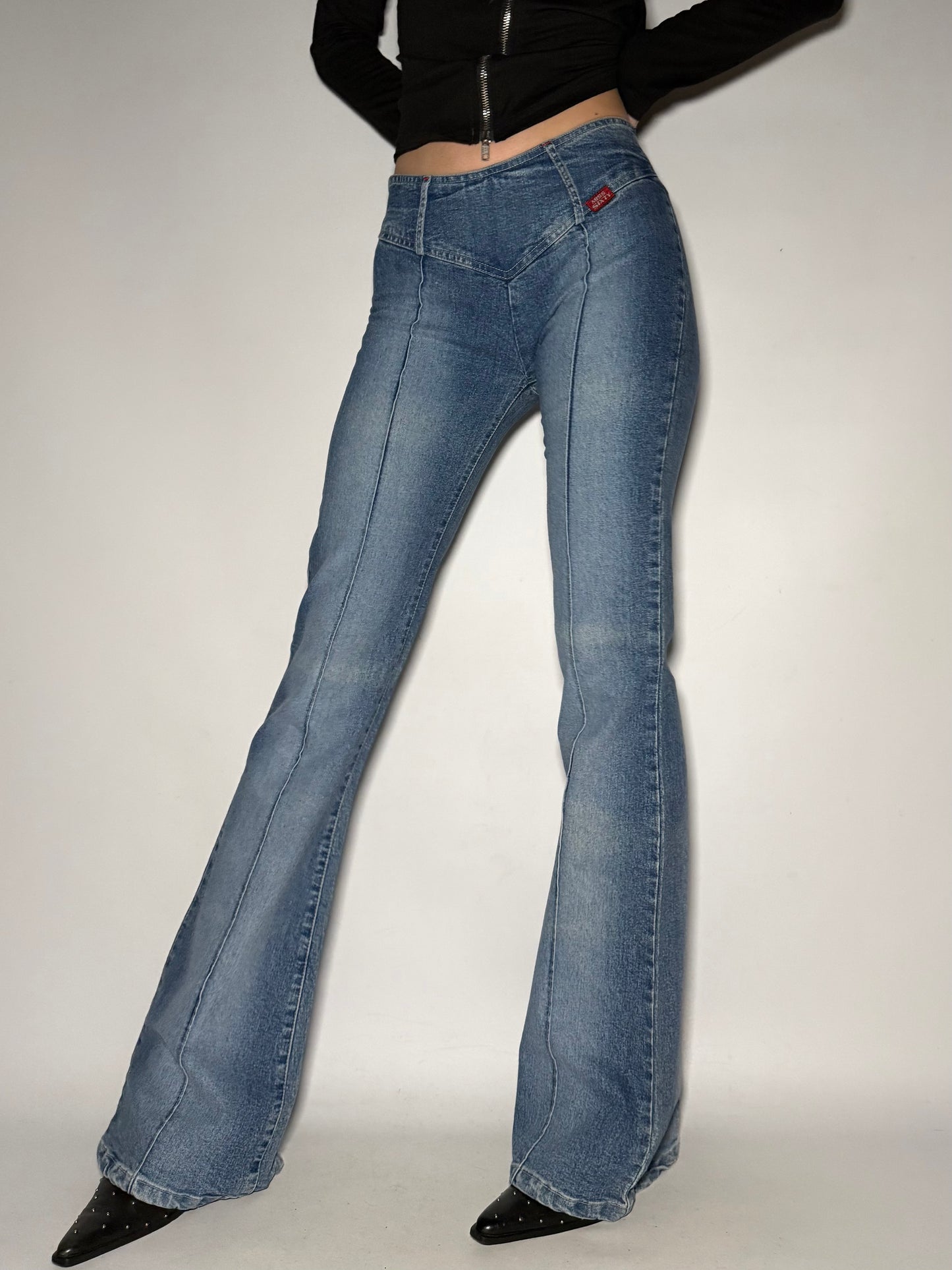 Miss Sixty V-Cut Flare Jeans Twinkling Global