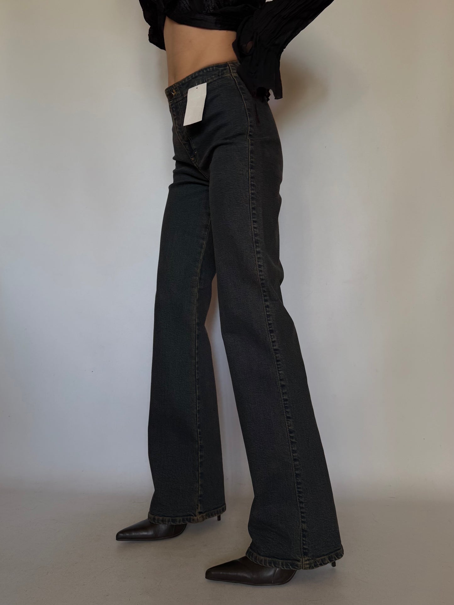 Vintage Rust-Tone Stretch Jeans Twinkling Global