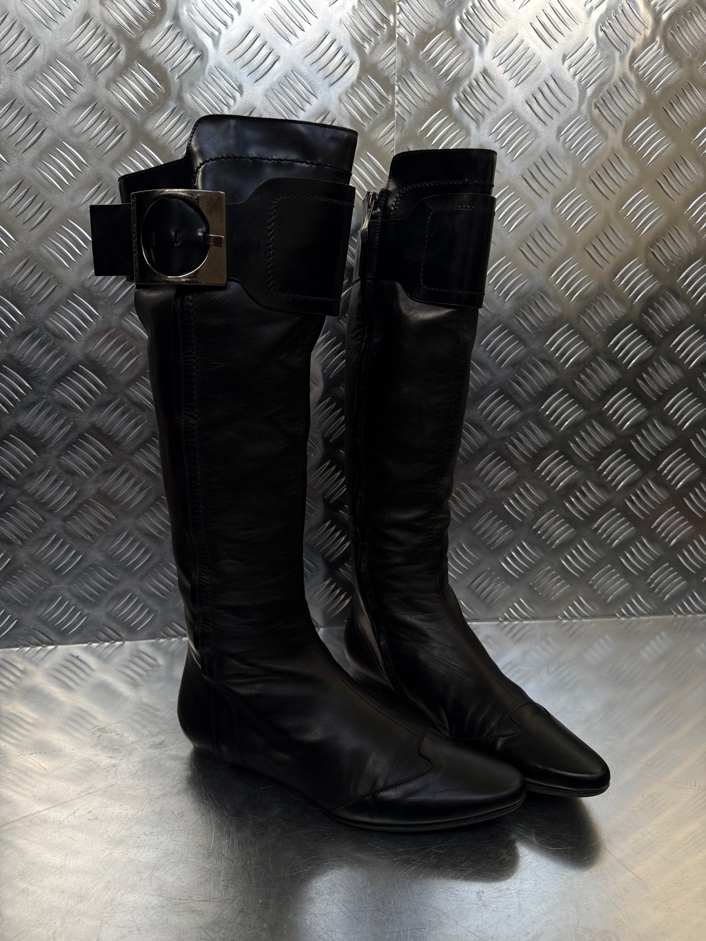 Vintage leather boots Gianmarco Lorenzi TWINKLING GLOBAL
