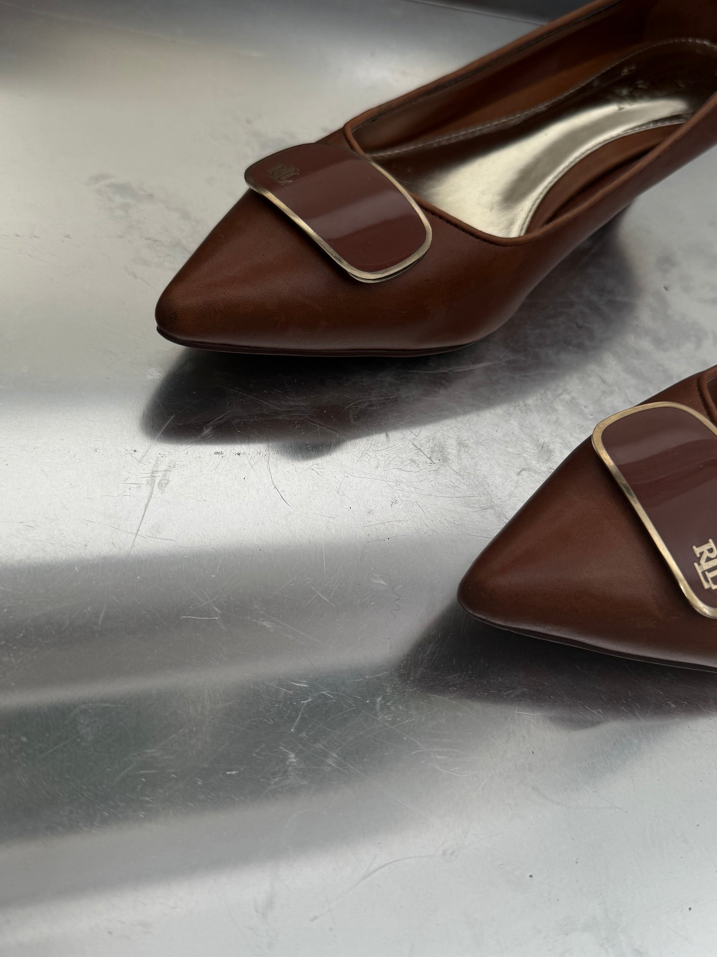 Vintage Ralph Lauren Leather Pumps – Size 38 Twinkling