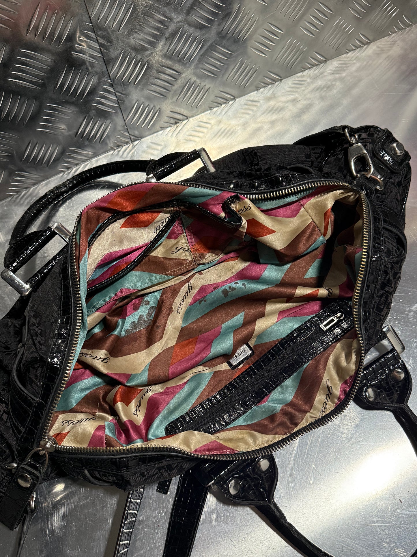 Vintage Black Guess Studded Bag – TWINKLING GLOBAL