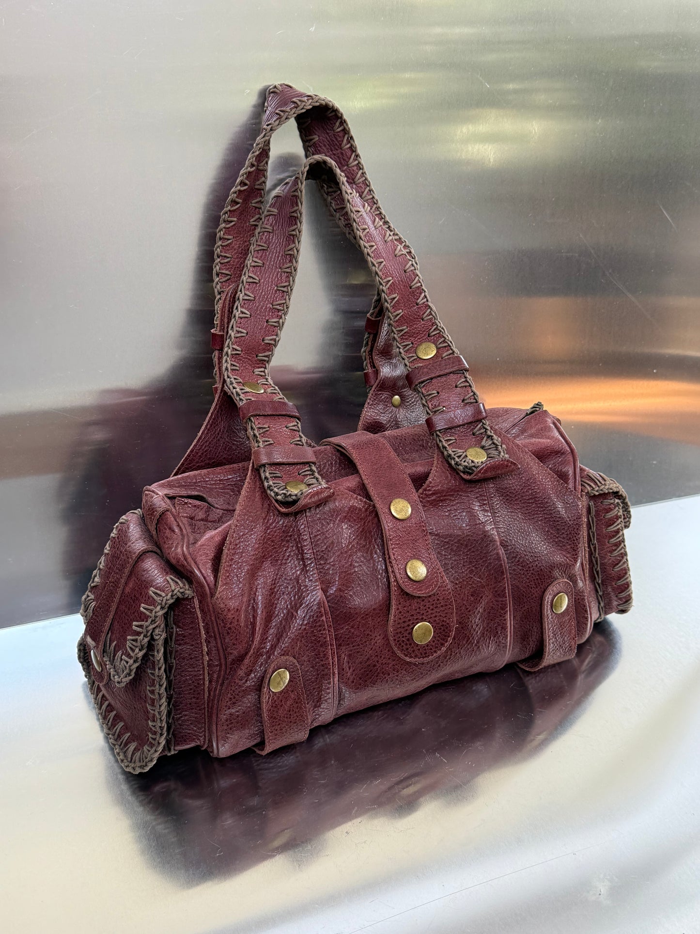 Vintage leather bag - TWINKLING GLOBAL