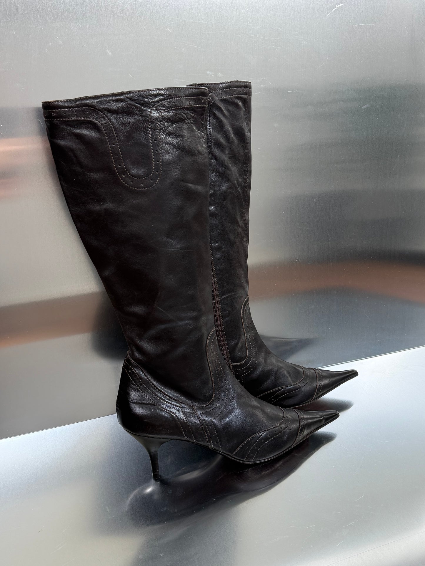 Vintage leather boots - TWINKLING GLOBAL