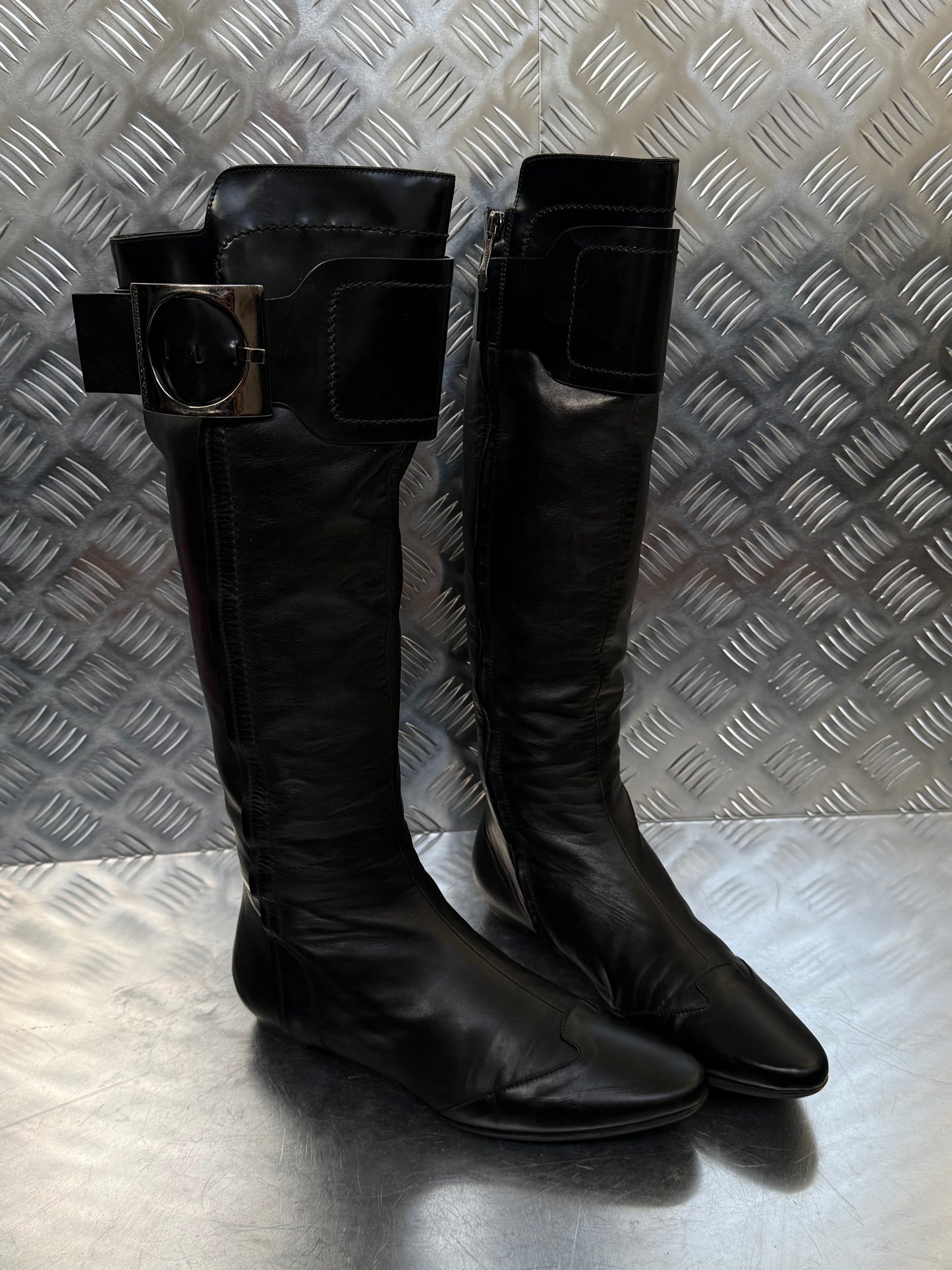 Vintage leather boots Gianmarco Lorenzi TWINKLING GLOBAL
