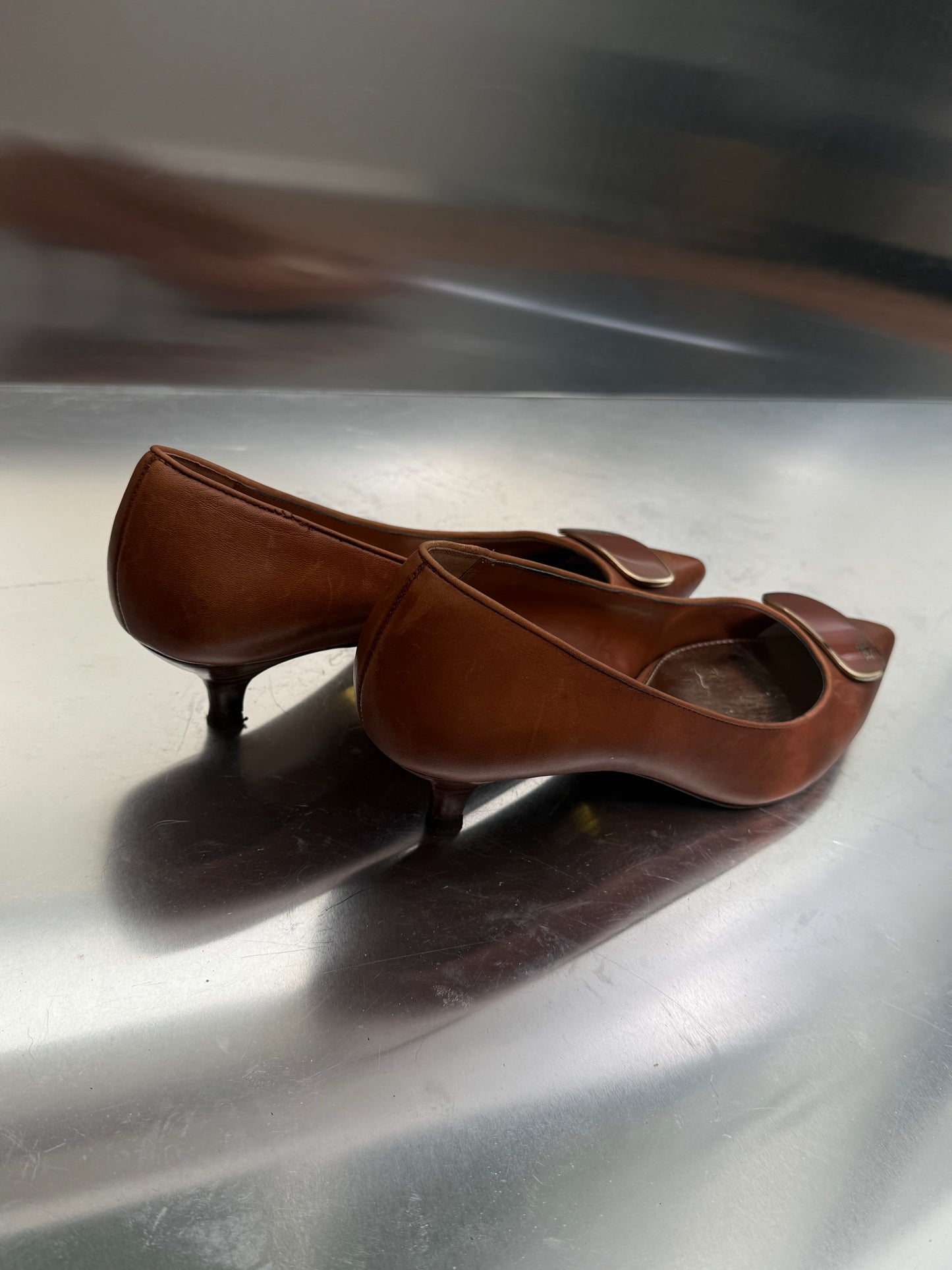 Vintage Ralph Lauren Leather Pumps – Size 38 Twinkling