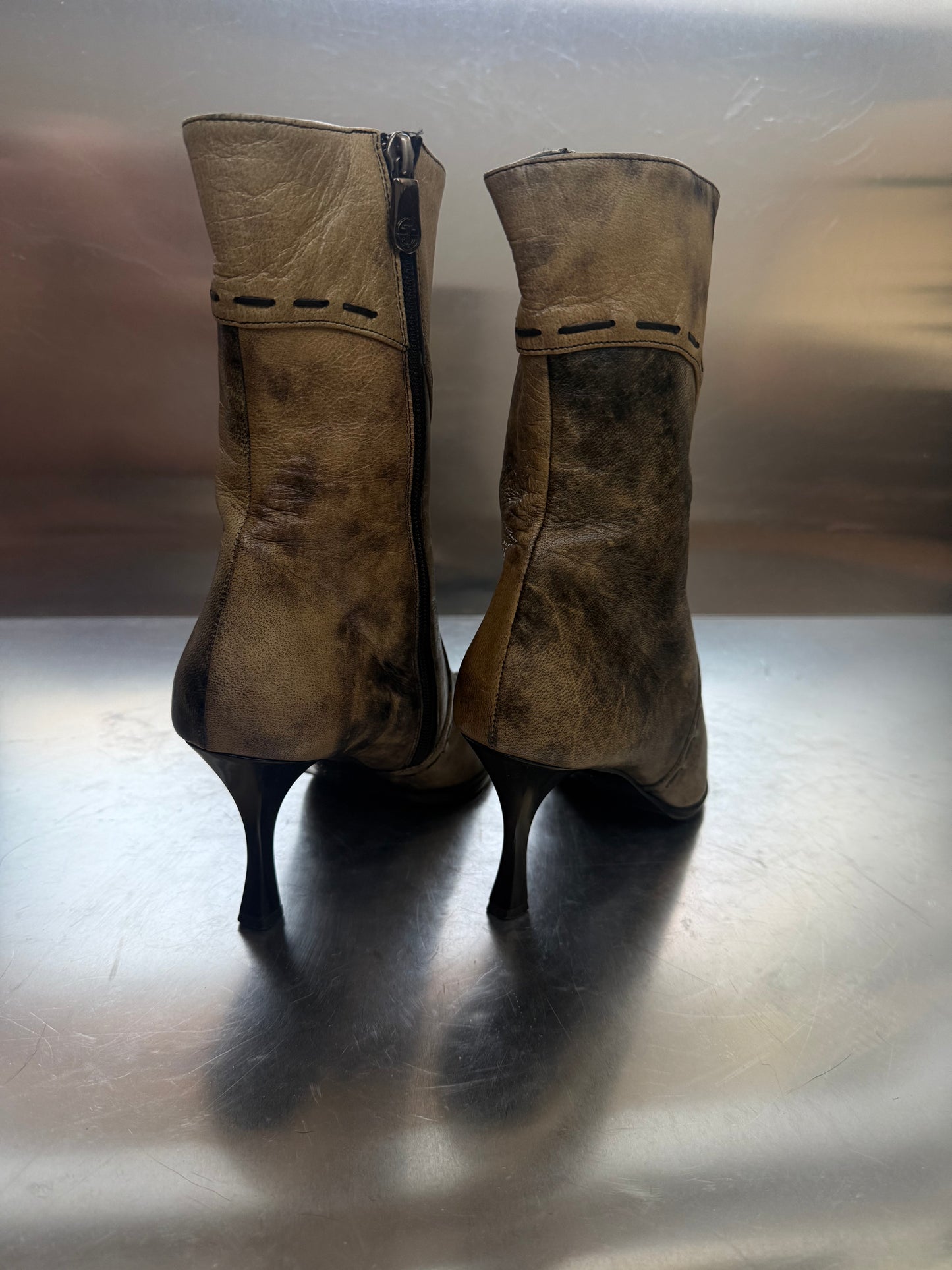 Vintage Leather Boots Giovanni Giusti Twinkling Global