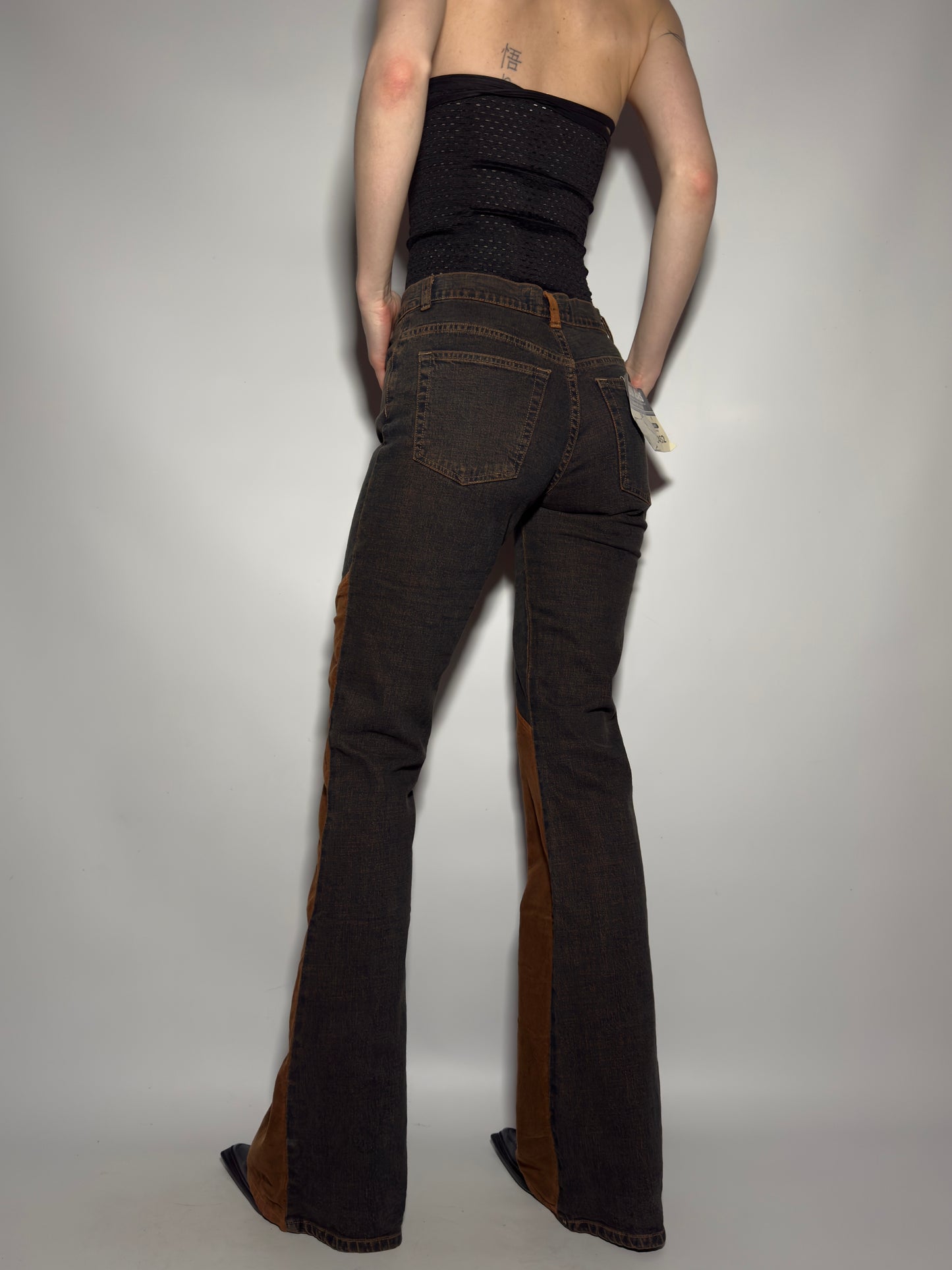 Vintage Brownish Flared jeans - TWINKLING GLOBAL
