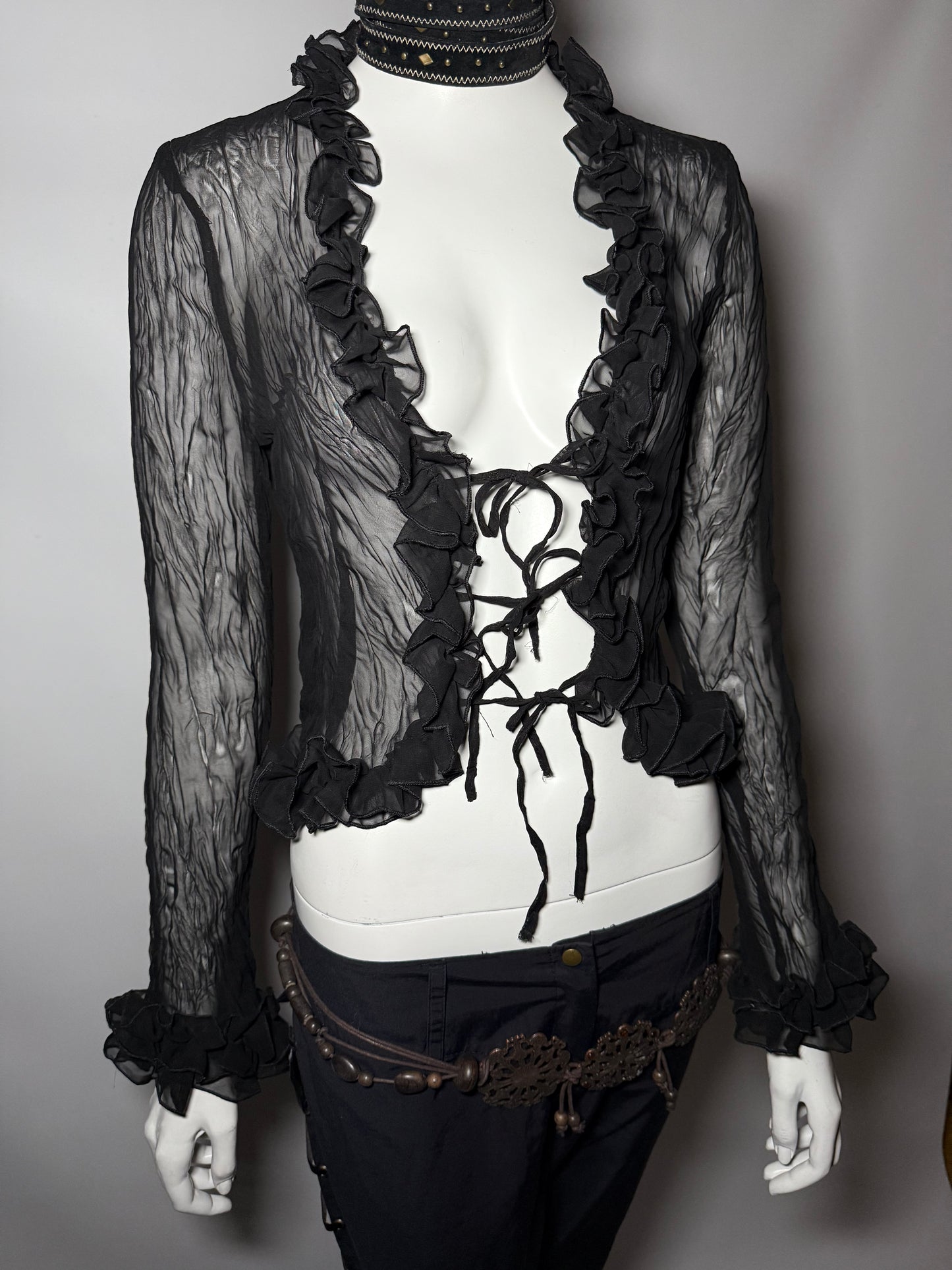 Vintage Ruffled Blouse - TWINKLING GLOBAL