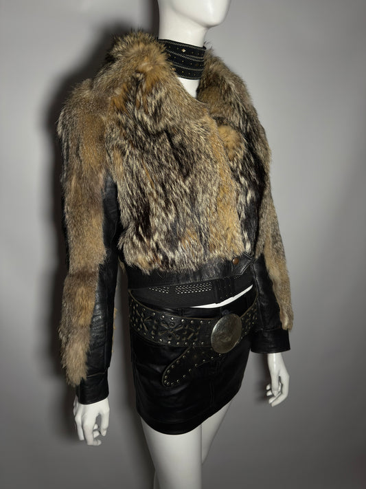 Vintage fur jacket  - TWINKLING GLOBAL