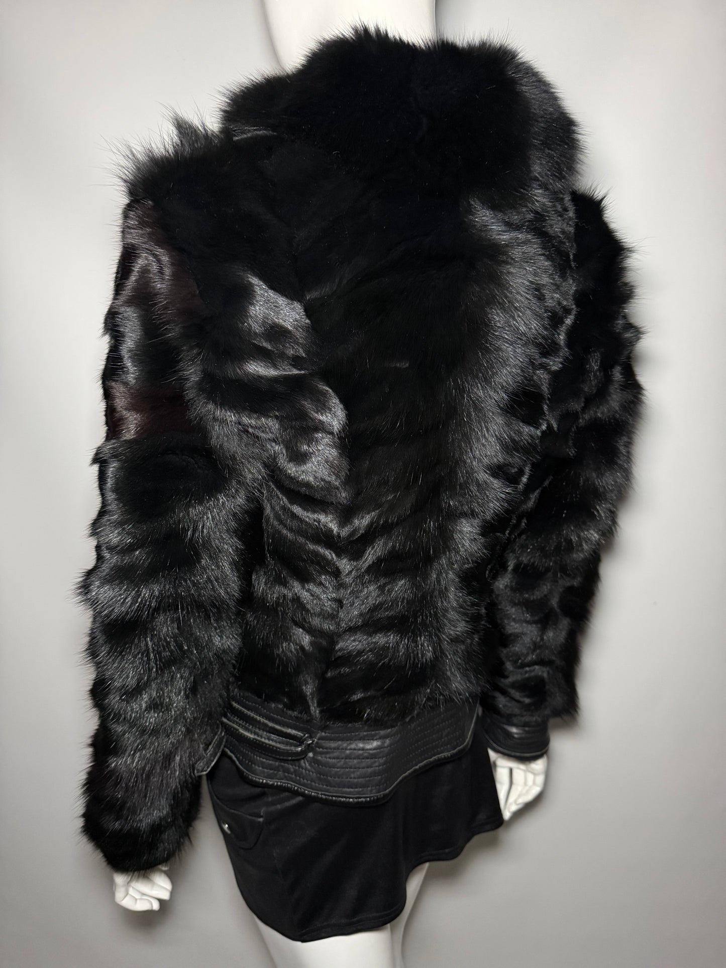 Vintage leather jacket with real fur – TWINKLING GLOBAL