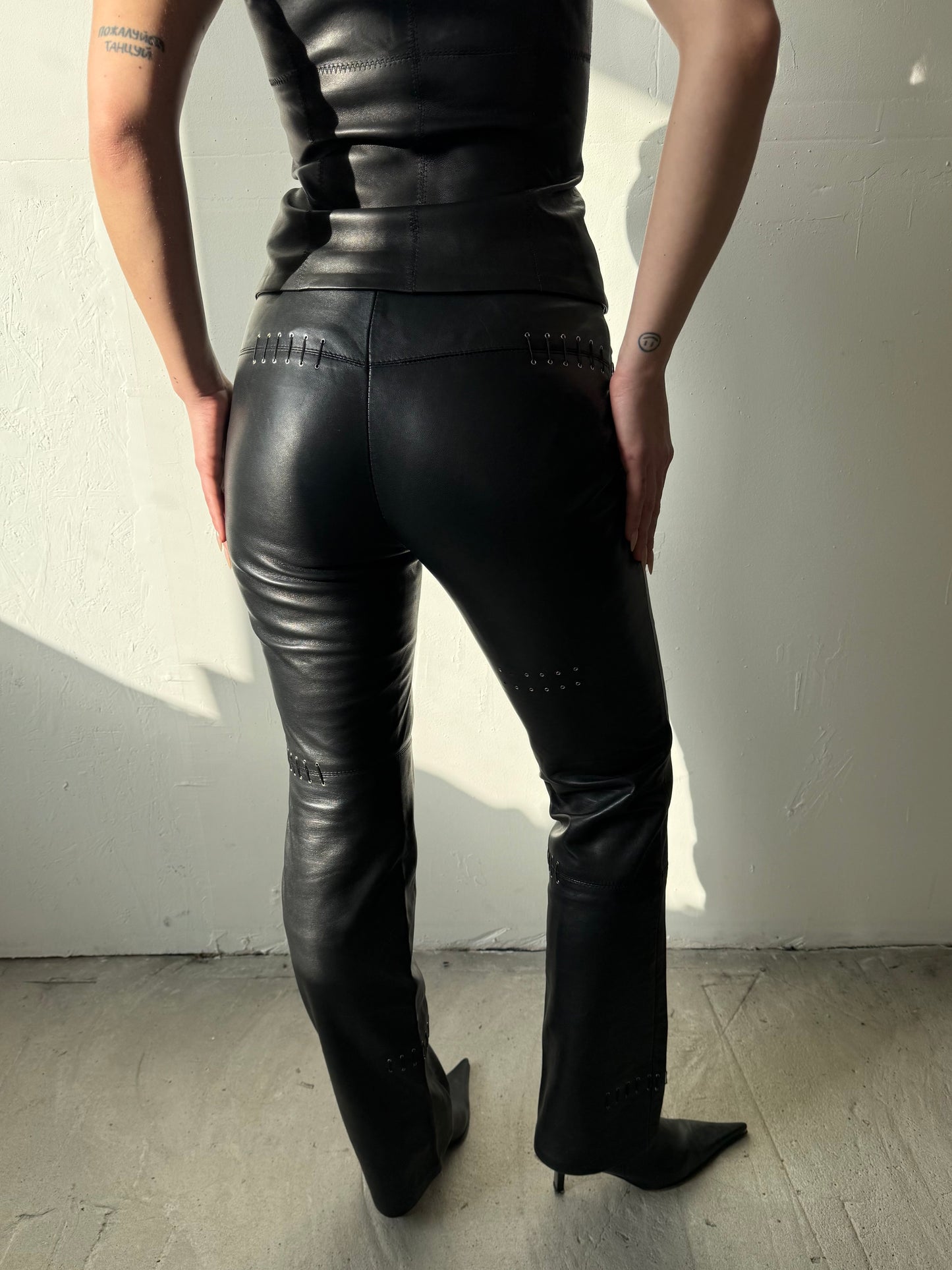 Vintage leather pants TWINKLING GLOBAL