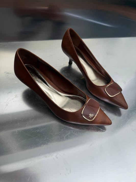 Vintage Ralph Lauren Leather Pumps – Size 38 Twinkling