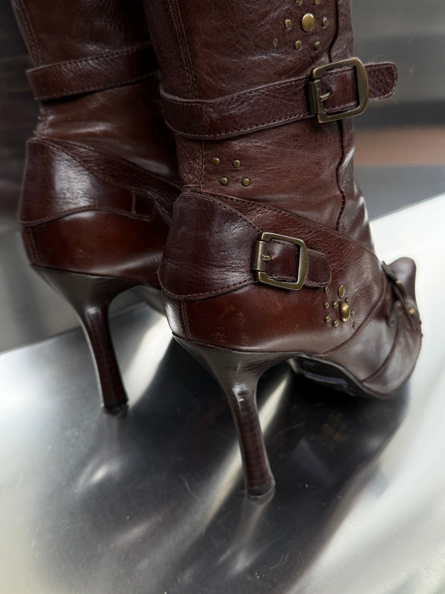 Vintage leather boots - TWINKLING GLOBAL