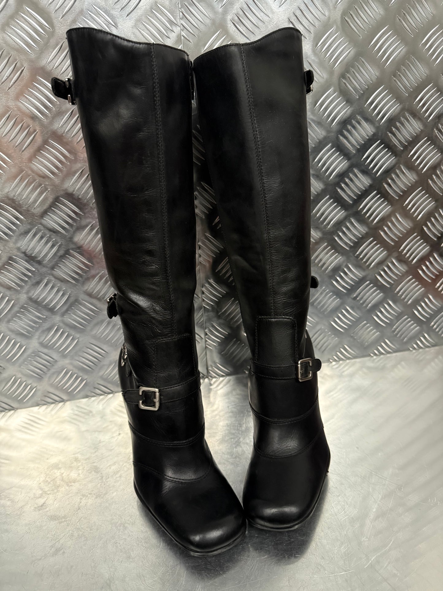 Vintage Black Bronx Leather Boots – TWINKLING GLOBAL