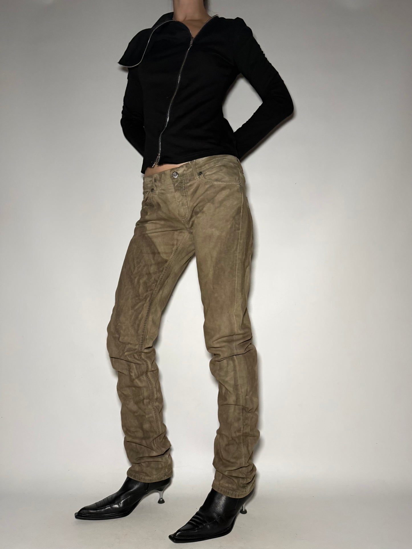 Vintage Italian Dondup Washed Straight Pants Twinkling Global