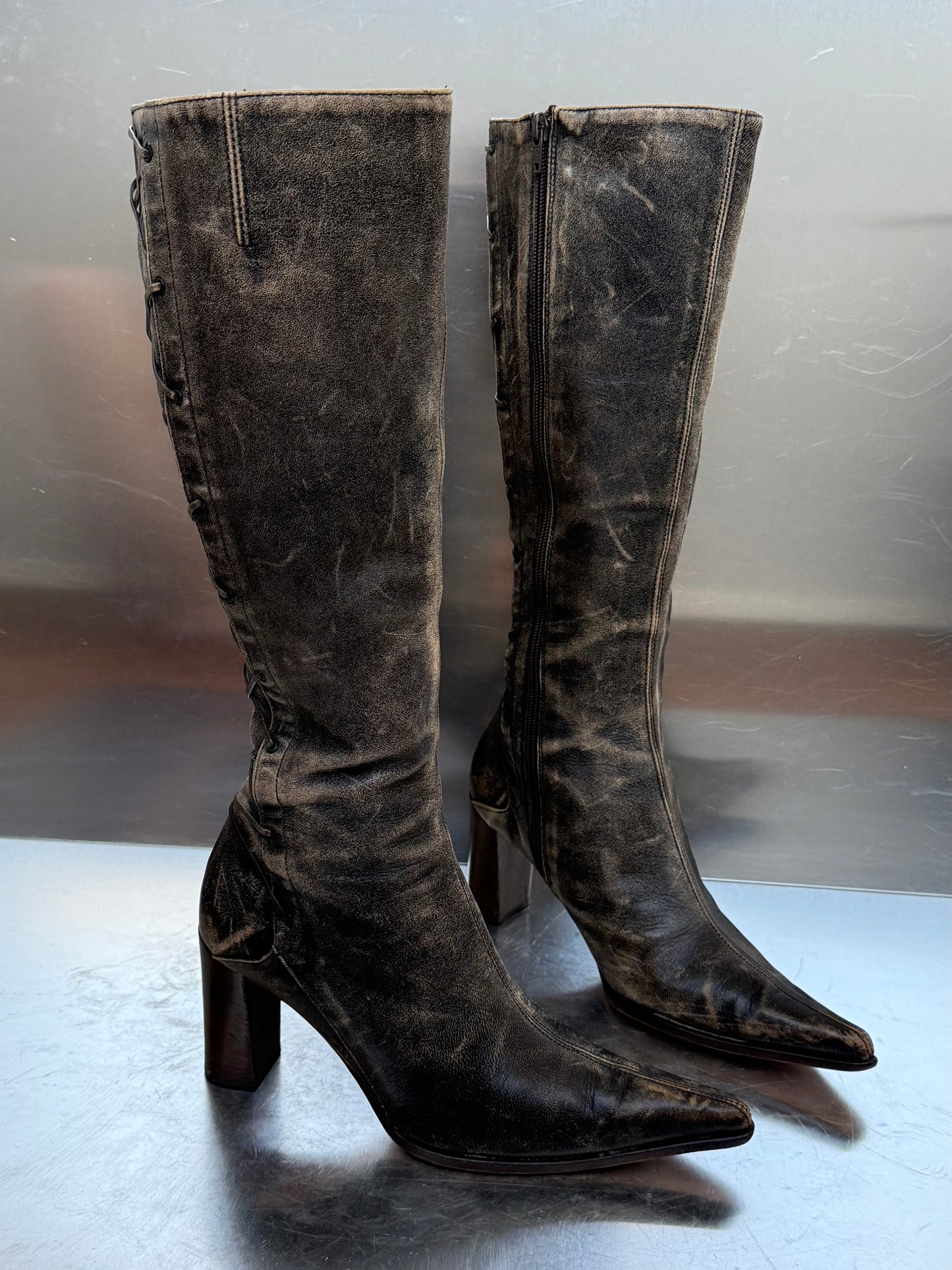 Vintage Leather Boots Kallisté Twinkling Global