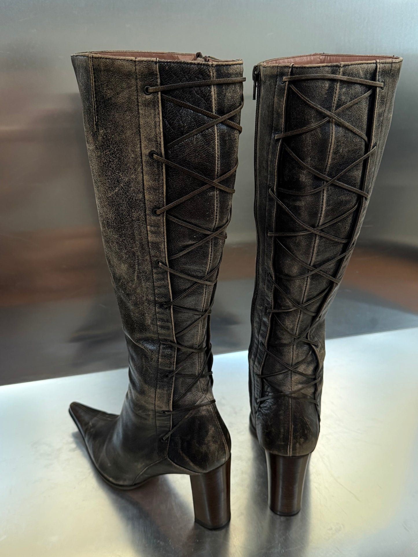 Vintage Leather Boots Kallisté Twinkling Global