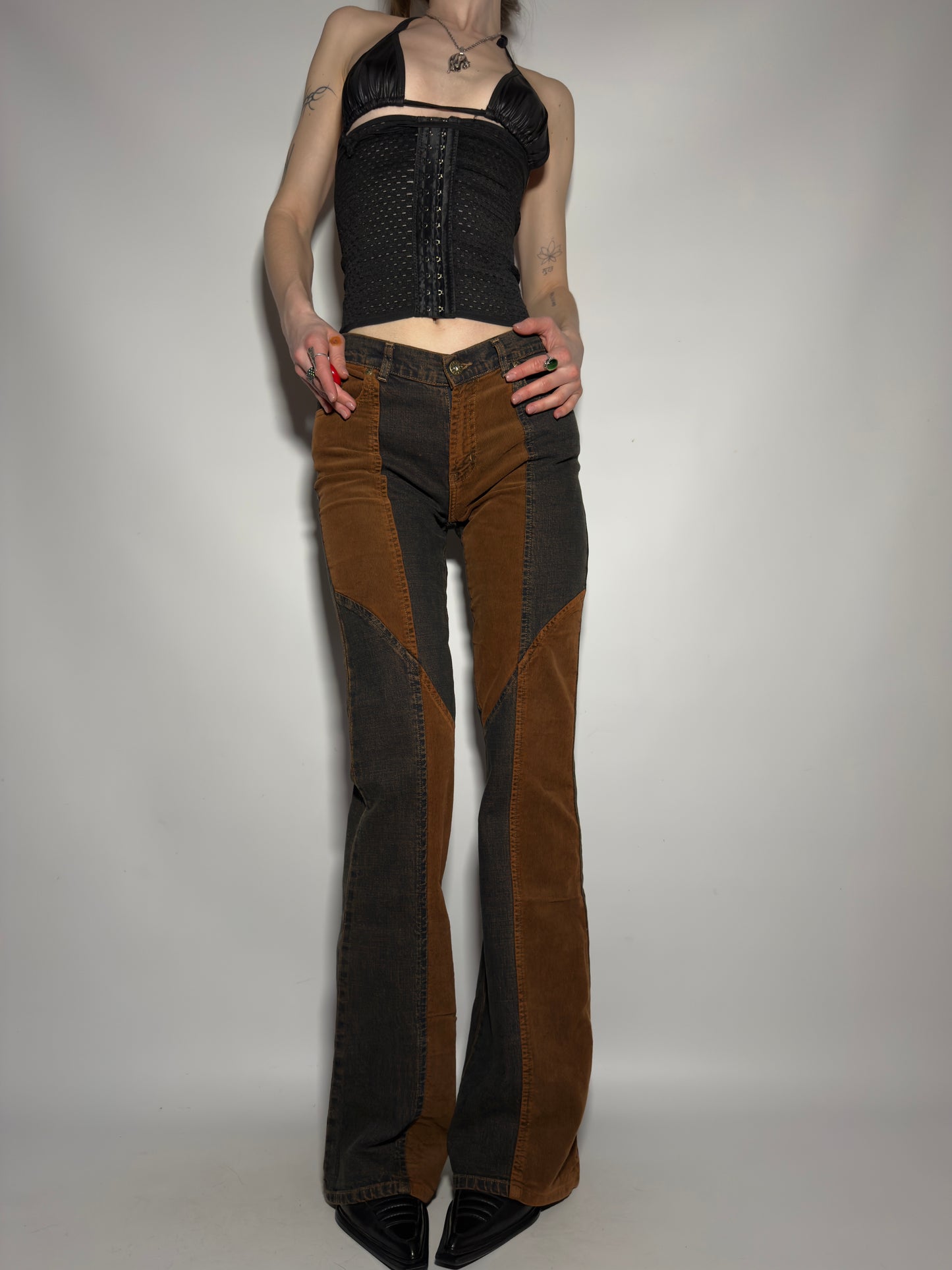 Vintage Brownish Flared jeans - TWINKLING GLOBAL