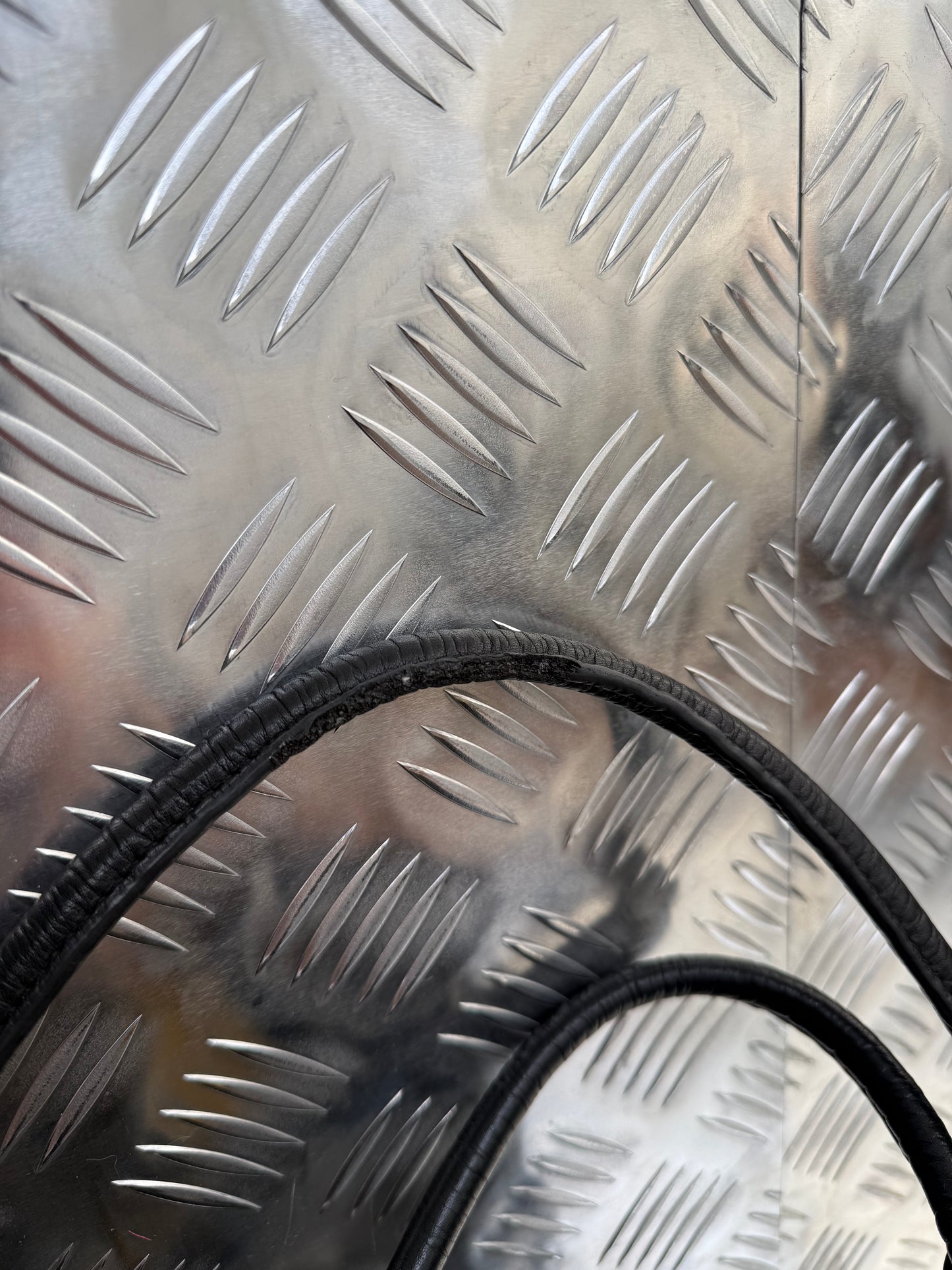 Vintage Black Leather Bag Twinkling Global