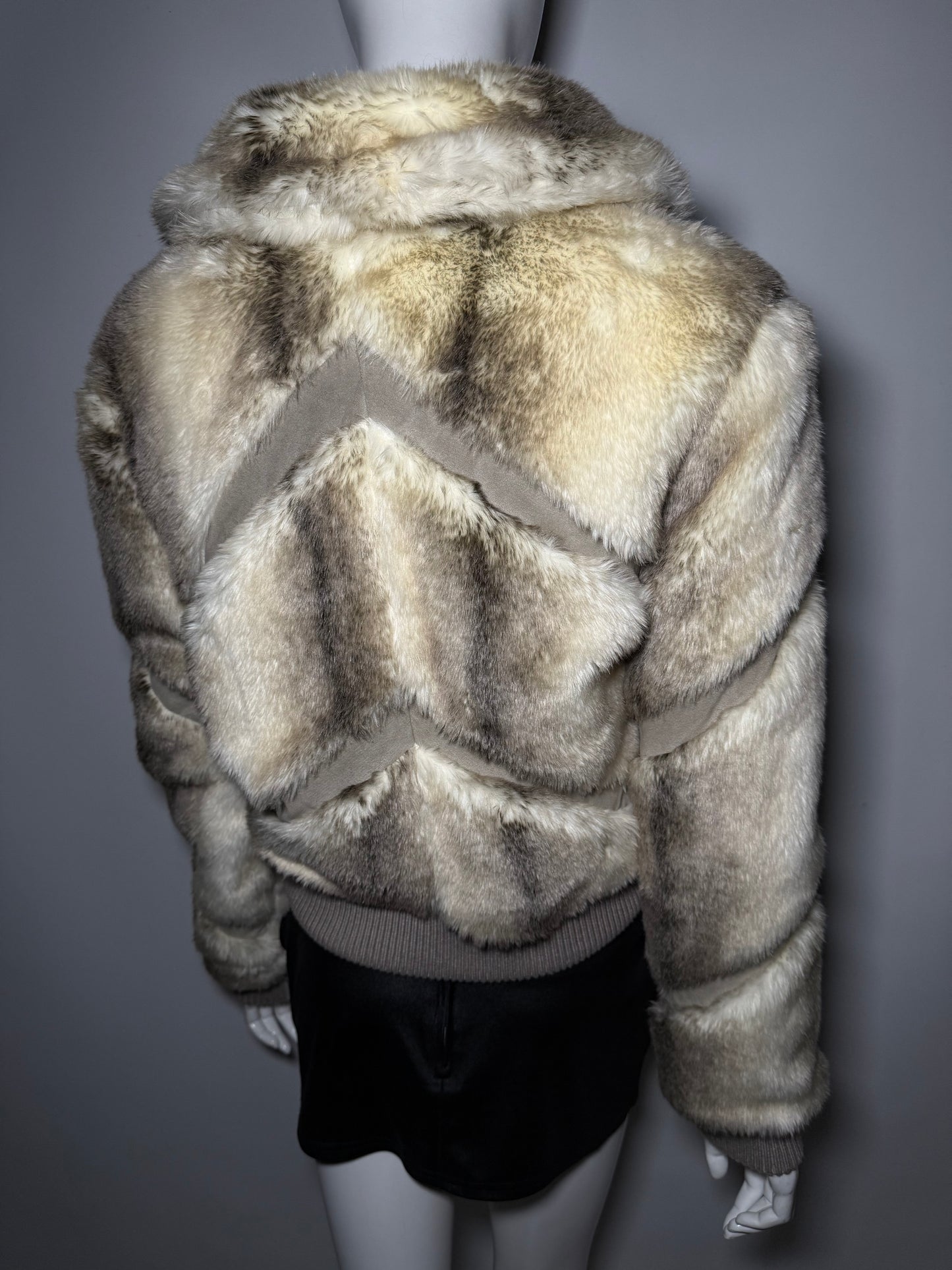 Vintage faux fur bomber jacket Twinkling Global