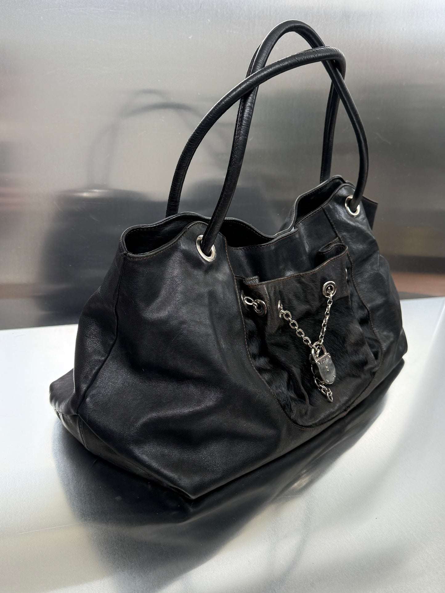 Vintage Bag With Fur Furla - TWINKLING GLOBAL